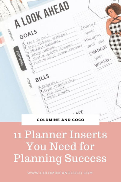 11 Planner Inserts You Need For Success in 2021