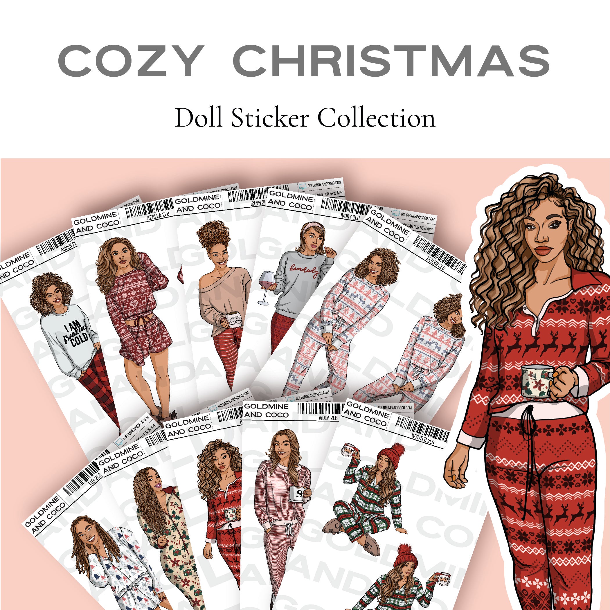 A Cozy Christmas Digital Doll Collection