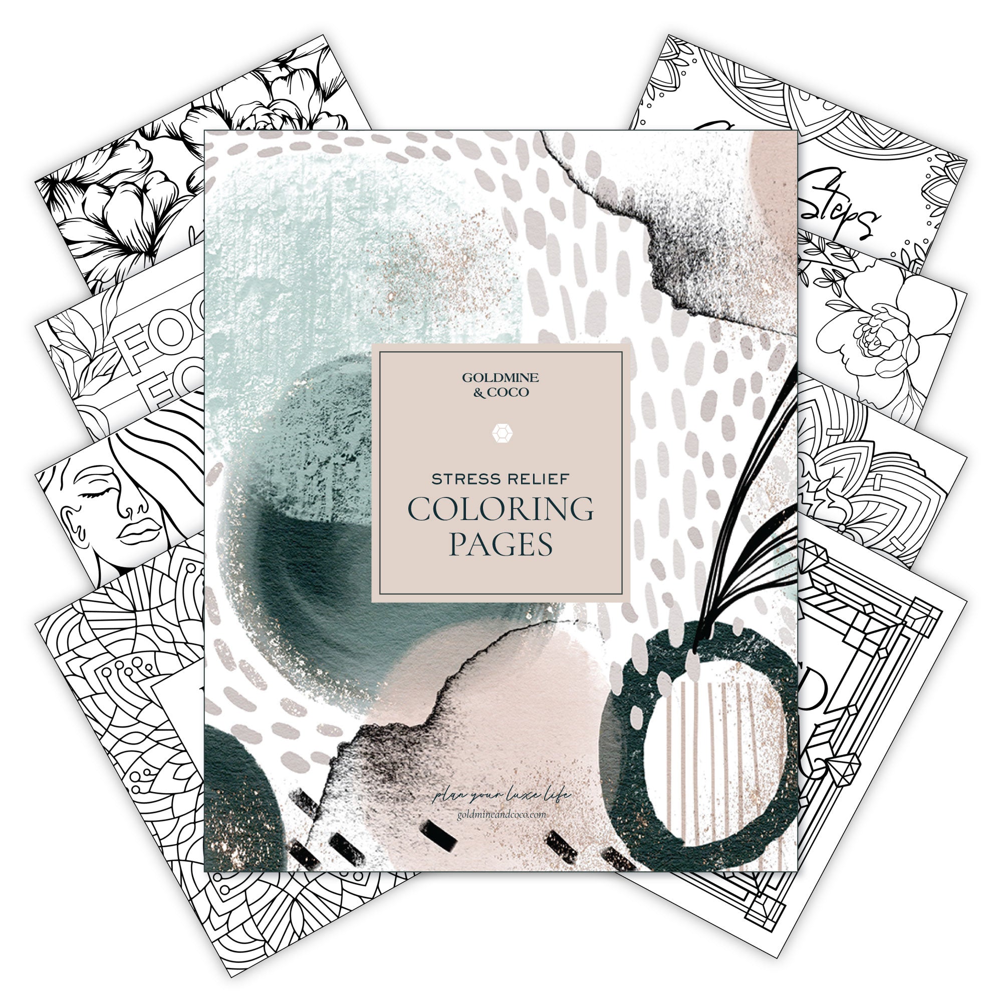 Stress Relief Coloring Sheets