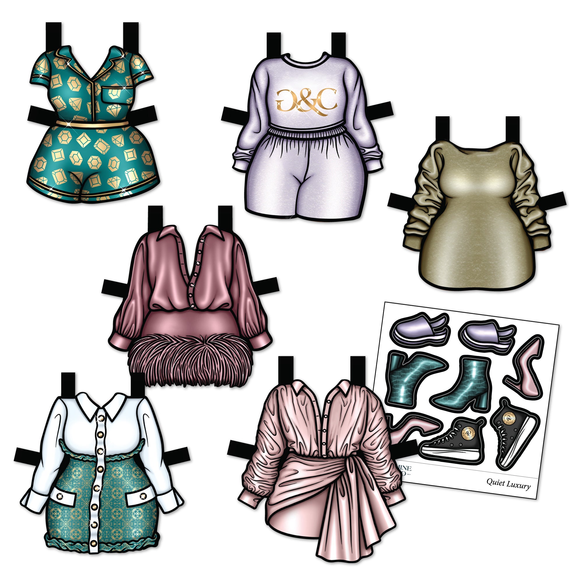 Quiet Luxury Peyton Paper Dolls
