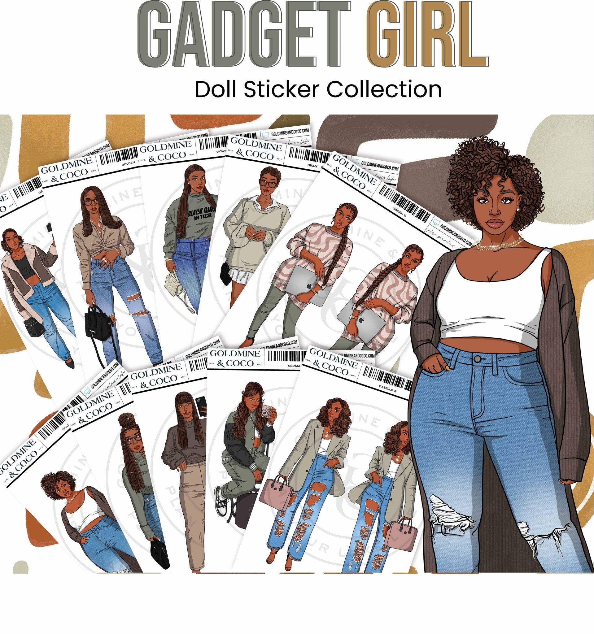 Gadget Girl Digital Doll Collection - Goldmine & Coco -