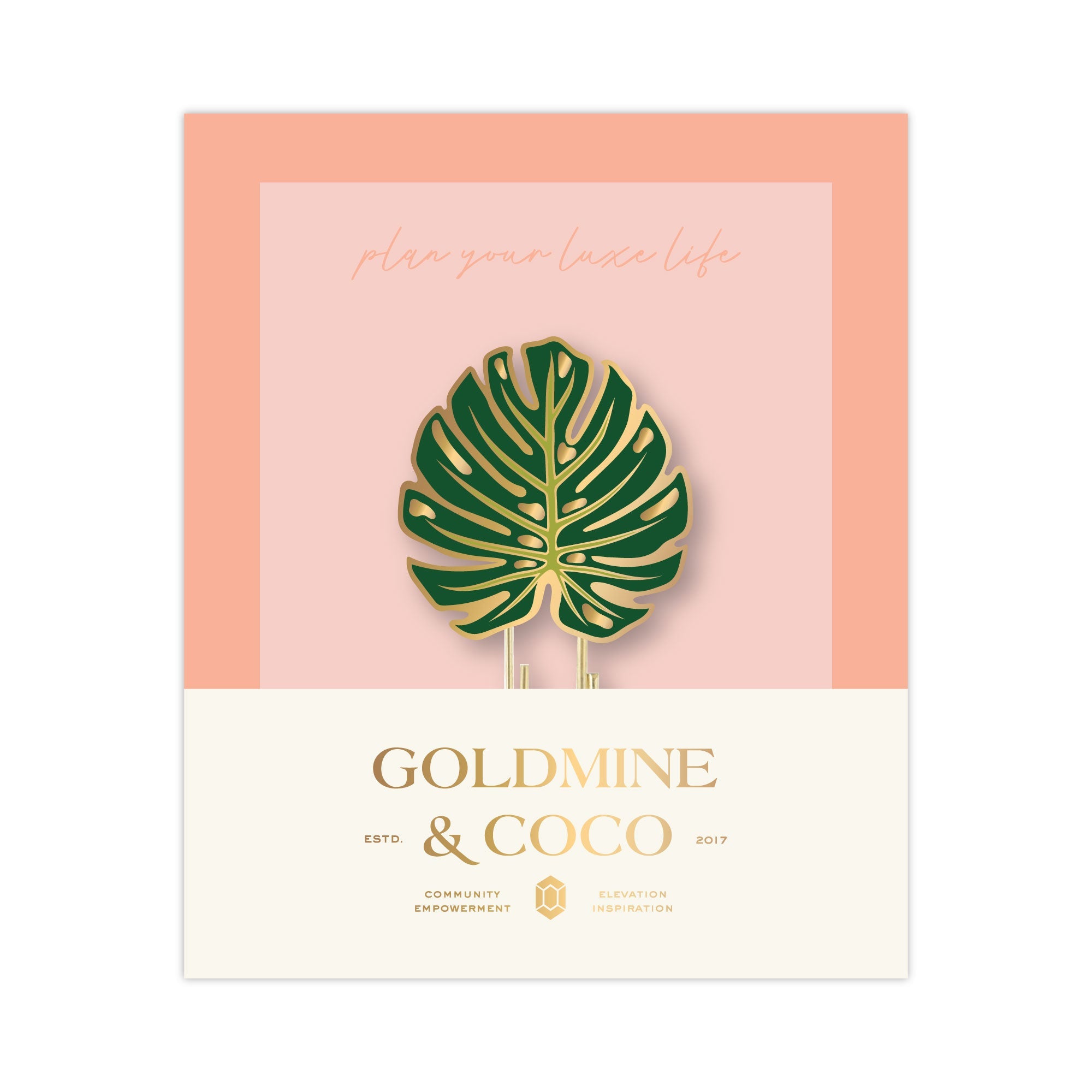 Southern Charm Peyton Enamel Clip - Goldmine & Coco -