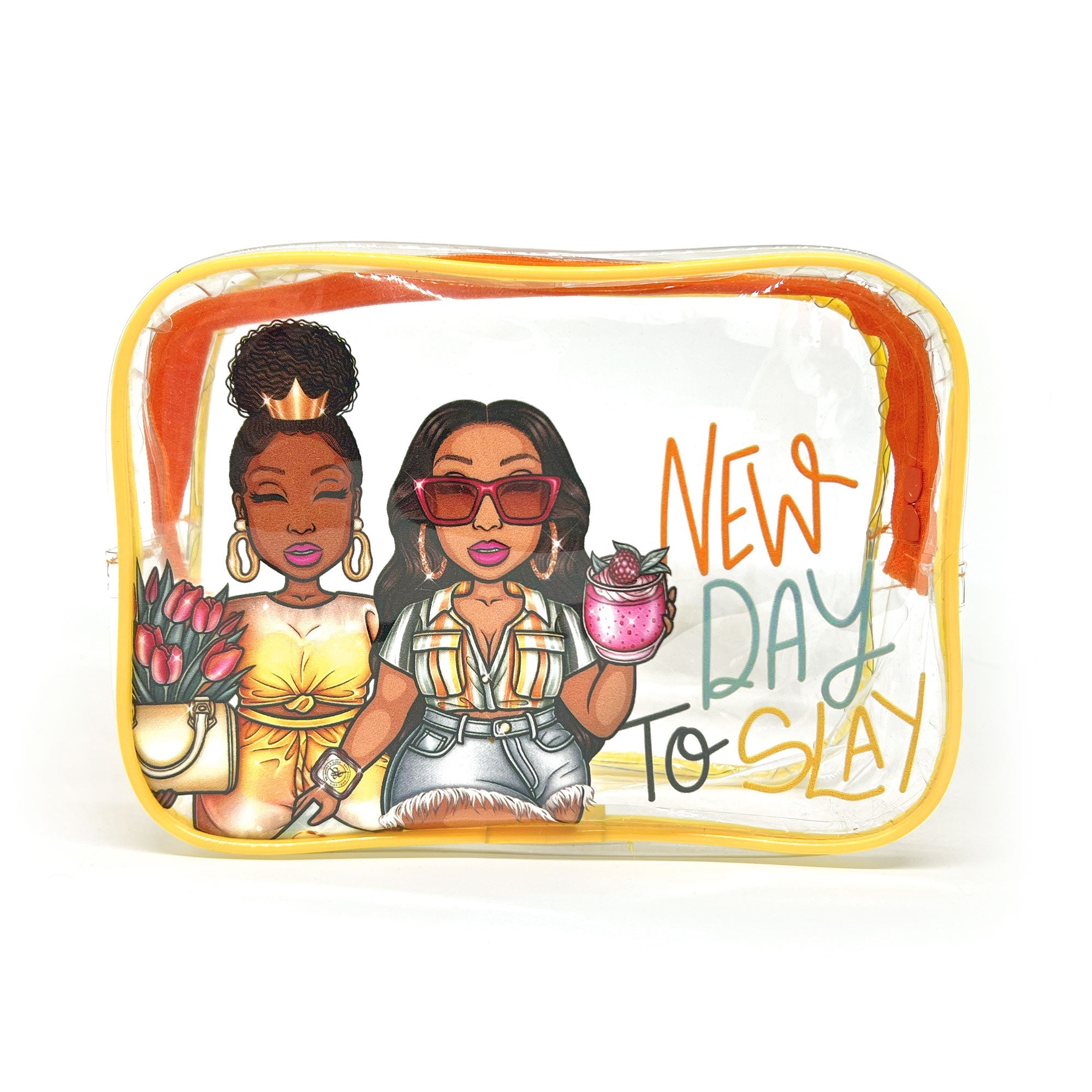 Staycation Peyton Clear Pouch - Goldmine & Coco -