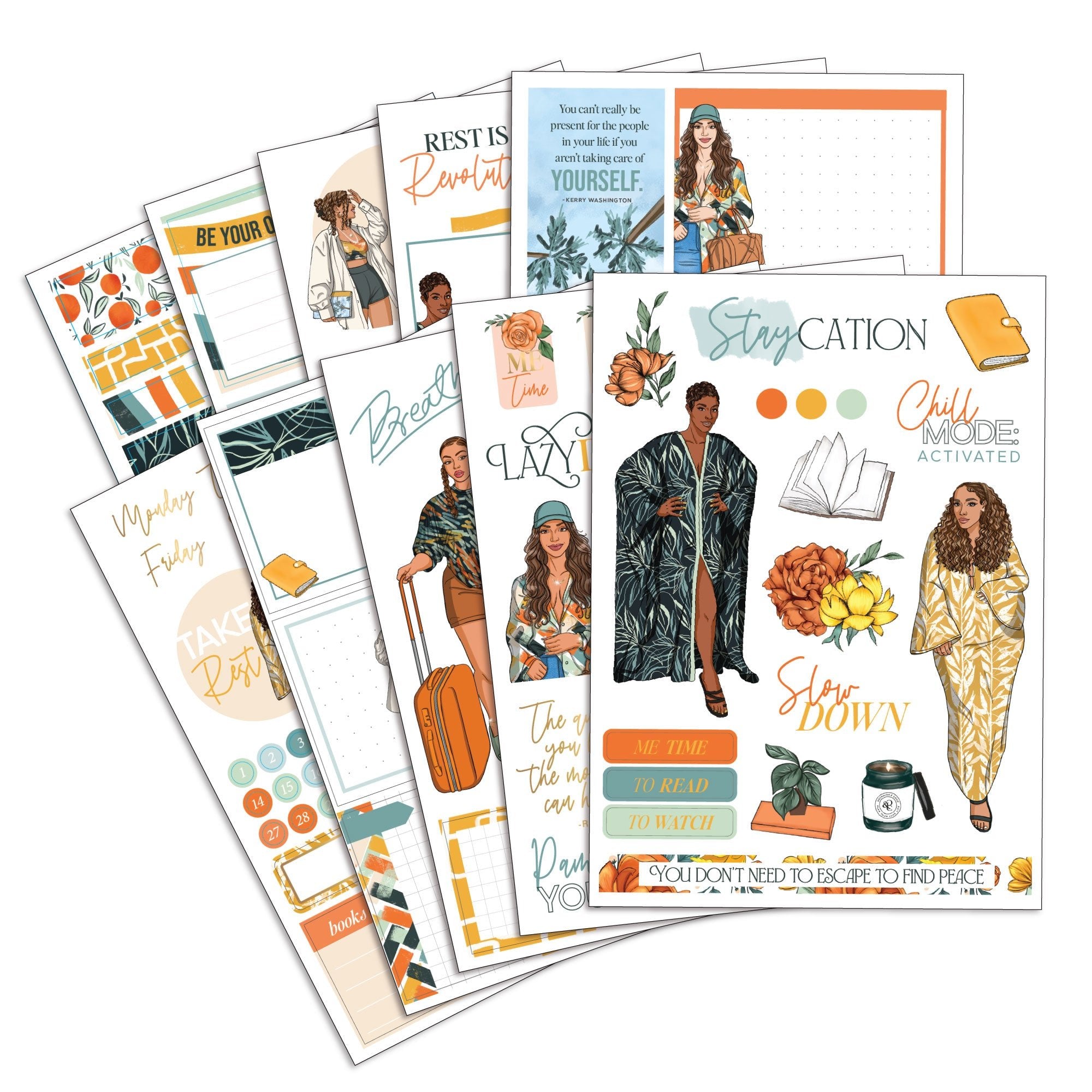 Staycation Standard Sticker Pack - Goldmine & Coco -