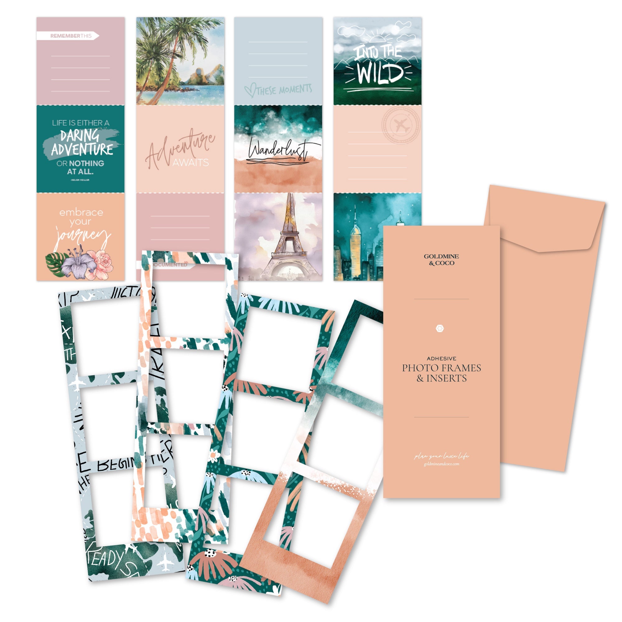 Wanderlust Peyton Adhesive Frames & Inserts - Goldmine & Coco -