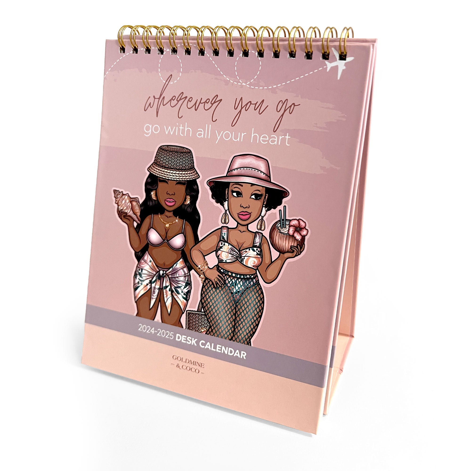Wanderlust Peyton Standing Desk Calendar - Goldmine & Coco -