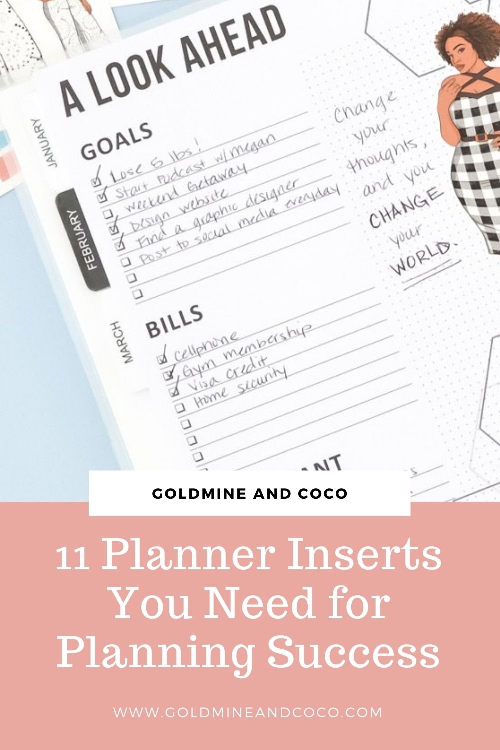 11 Planner Inserts You Need For Success in 2021 - Goldmine & Coco