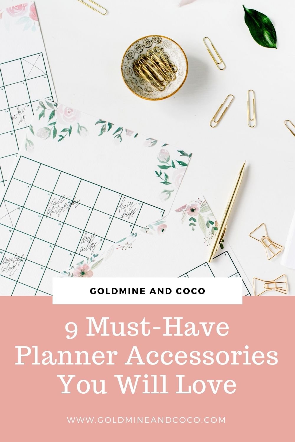 9 Must-Have Planner Accessories You Will Love – Goldmine & Coco