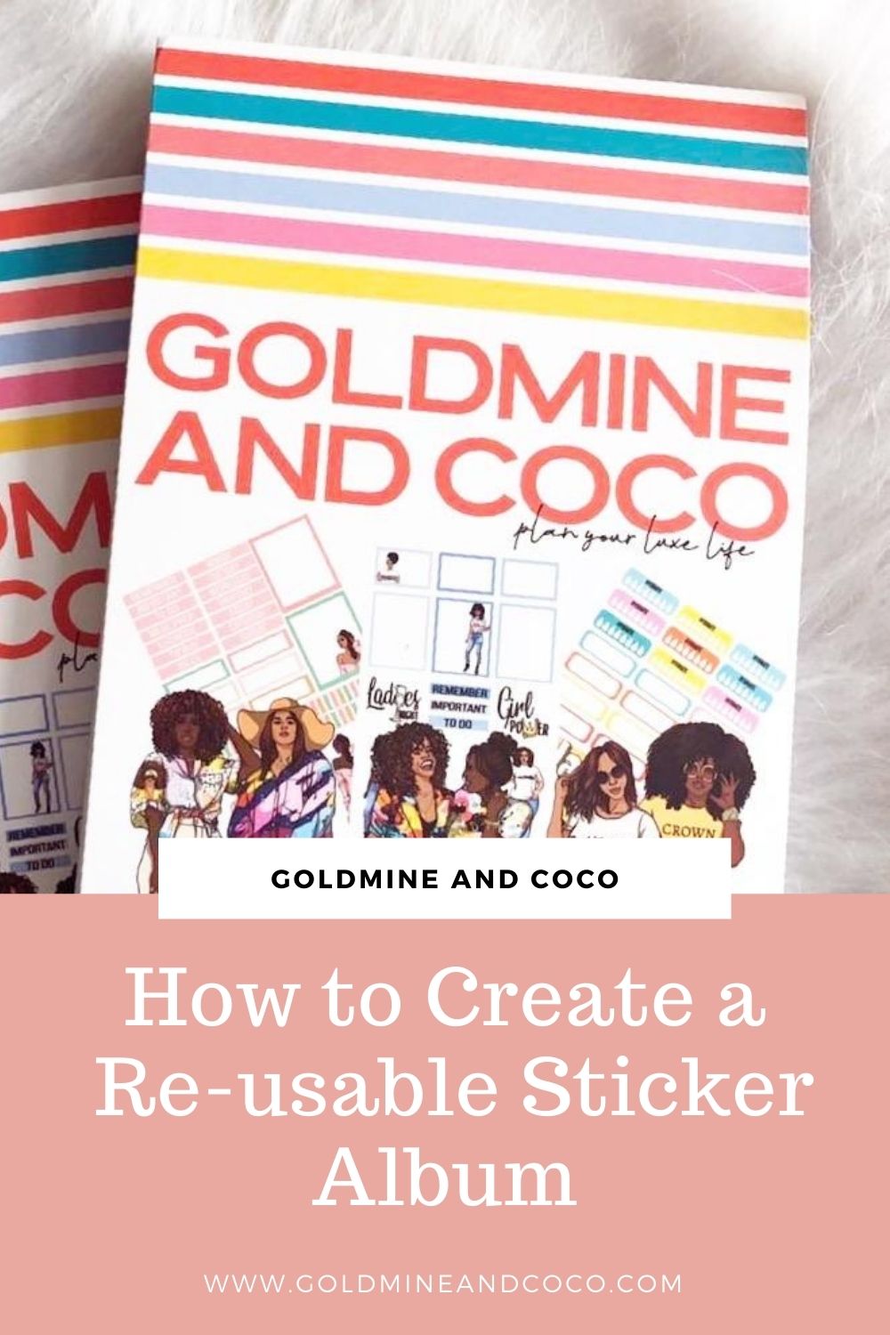 How to Create A Reusable Sticker Album - 3 Awesome and Creative Ideas - Goldmine & Coco