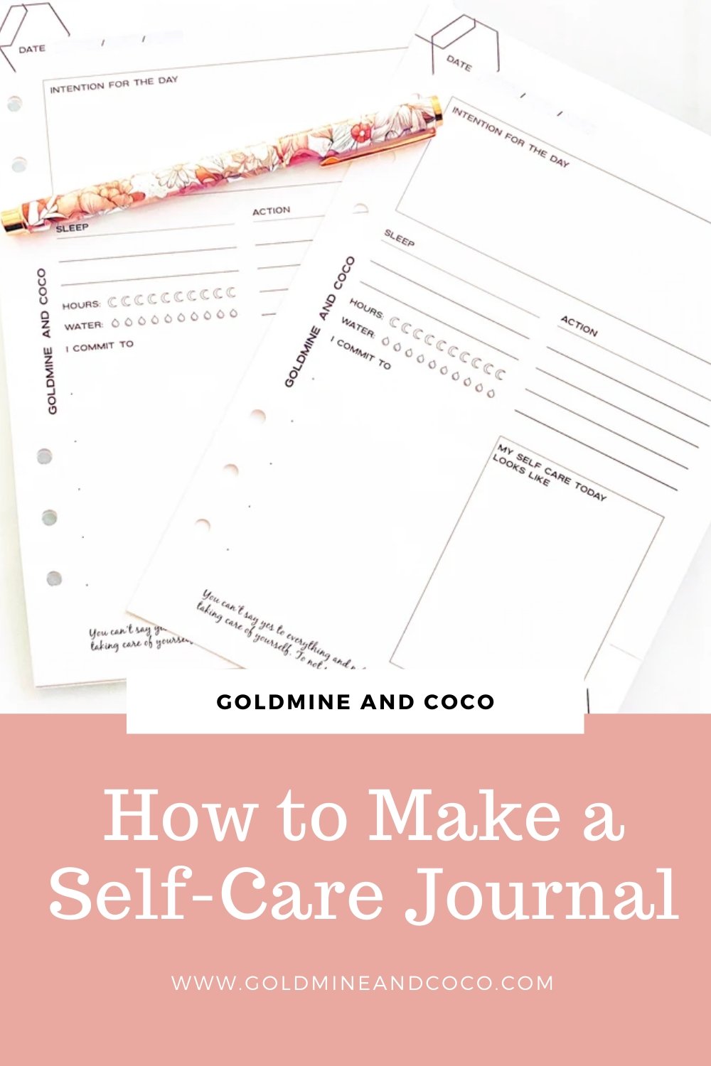 How to Make a Self-Care Journal - Goldmine & Coco