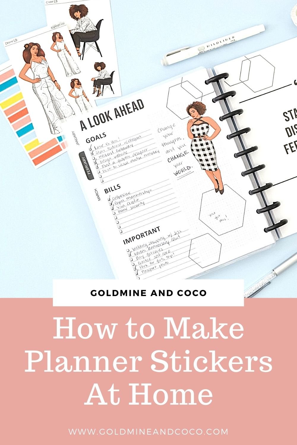 How to Make Planner Stickers By Yourself At Home - Goldmine & Coco