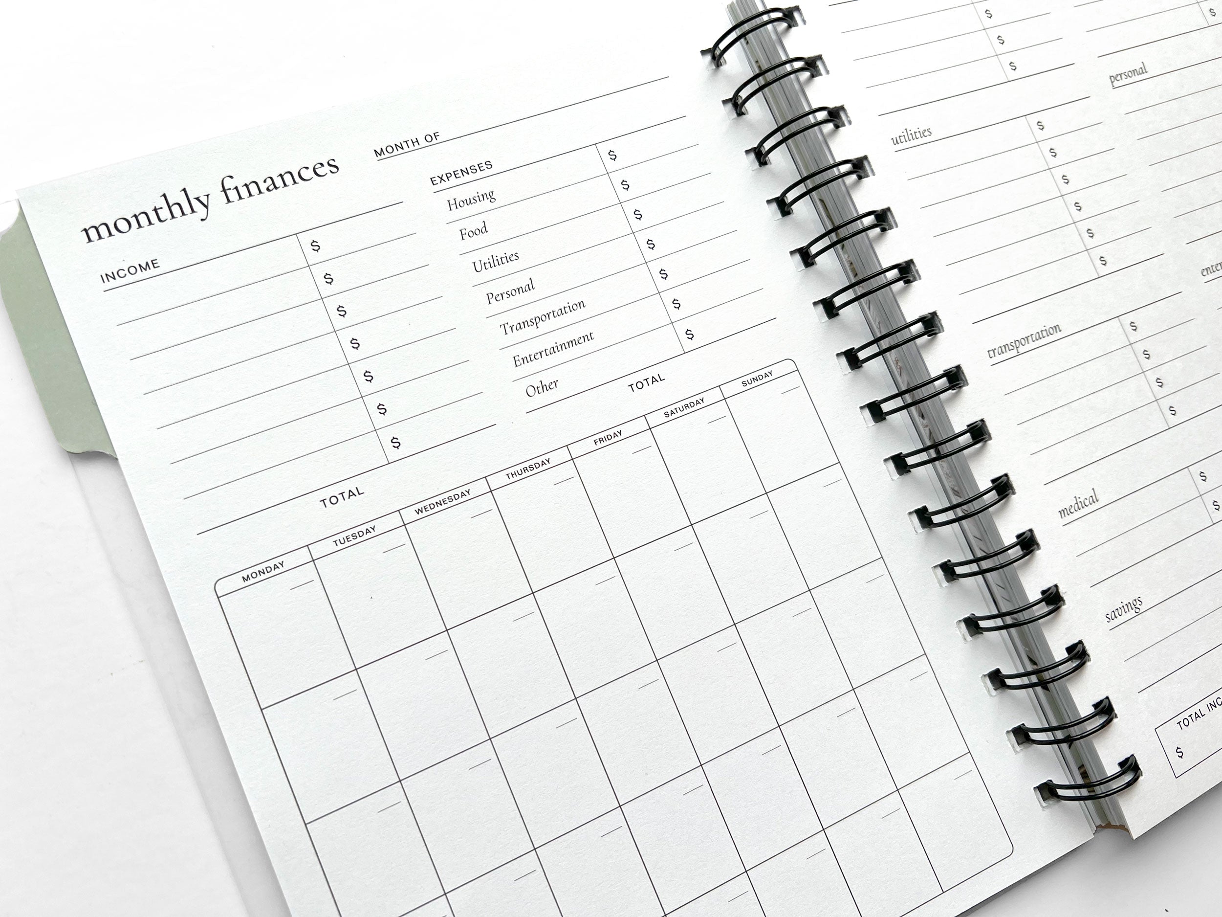 Dollars & Sense Money Management Notebook