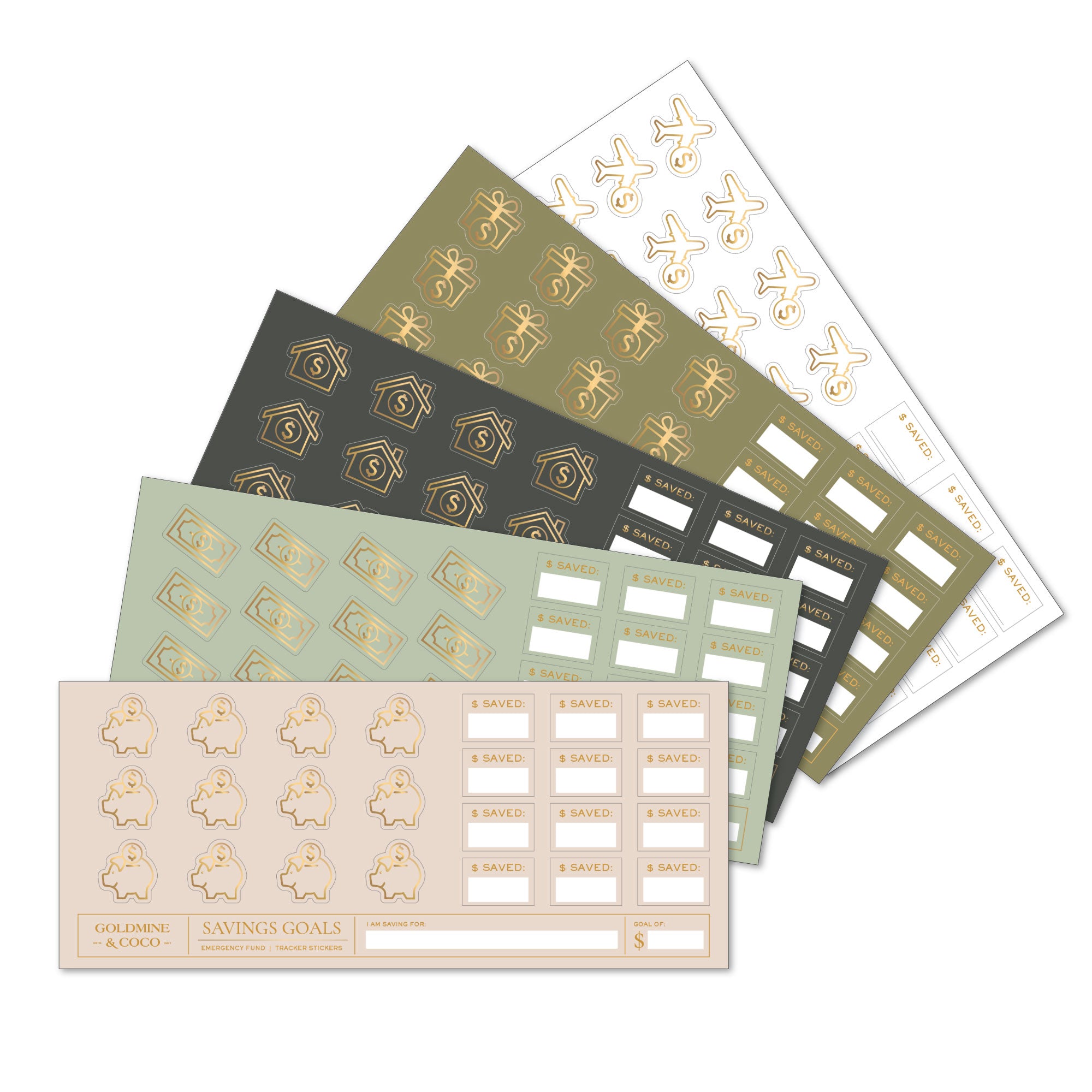 Savings Goal Stickers