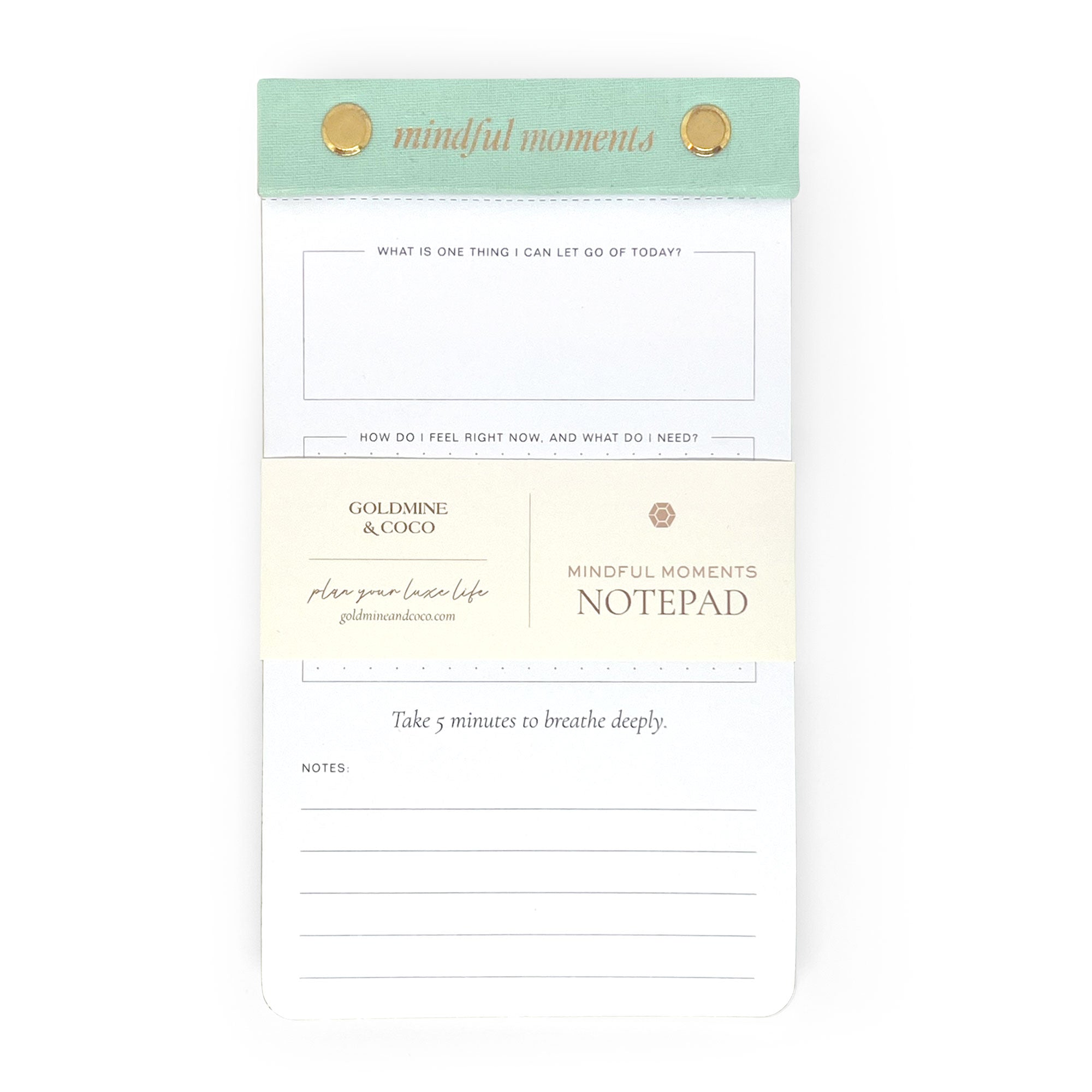 Self Care Sanctuary Mindful Moments Notepad