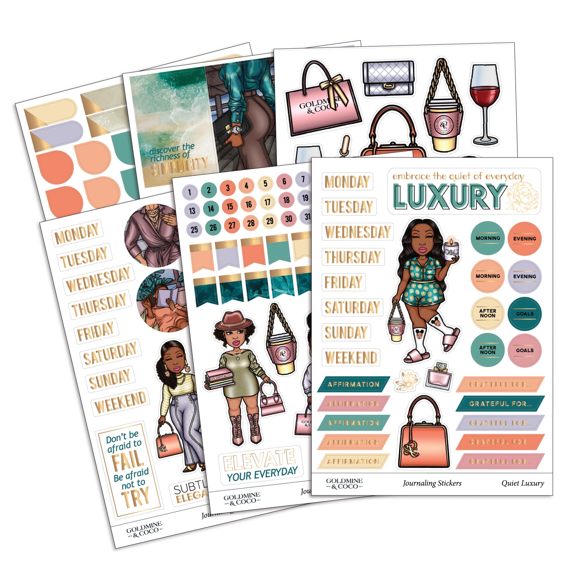 Quiet Luxury Peyton Sticker Set