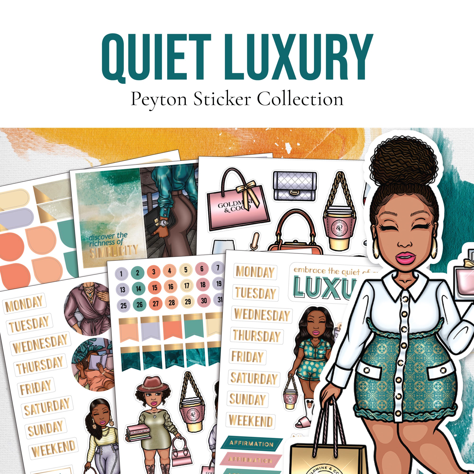 Quiet Luxury Peyton Sticker Set