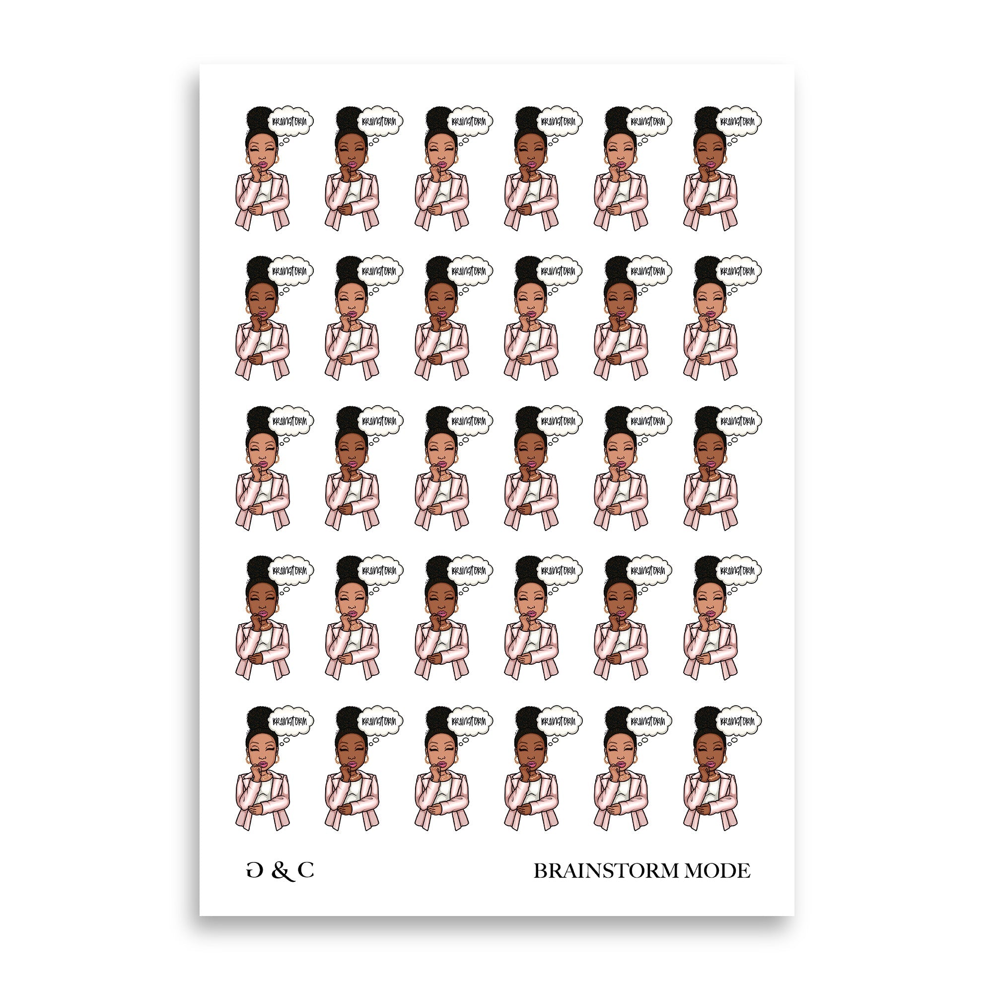 Brainstorm Mode – Peyton Functional Stickers - Goldmine & Coco - 