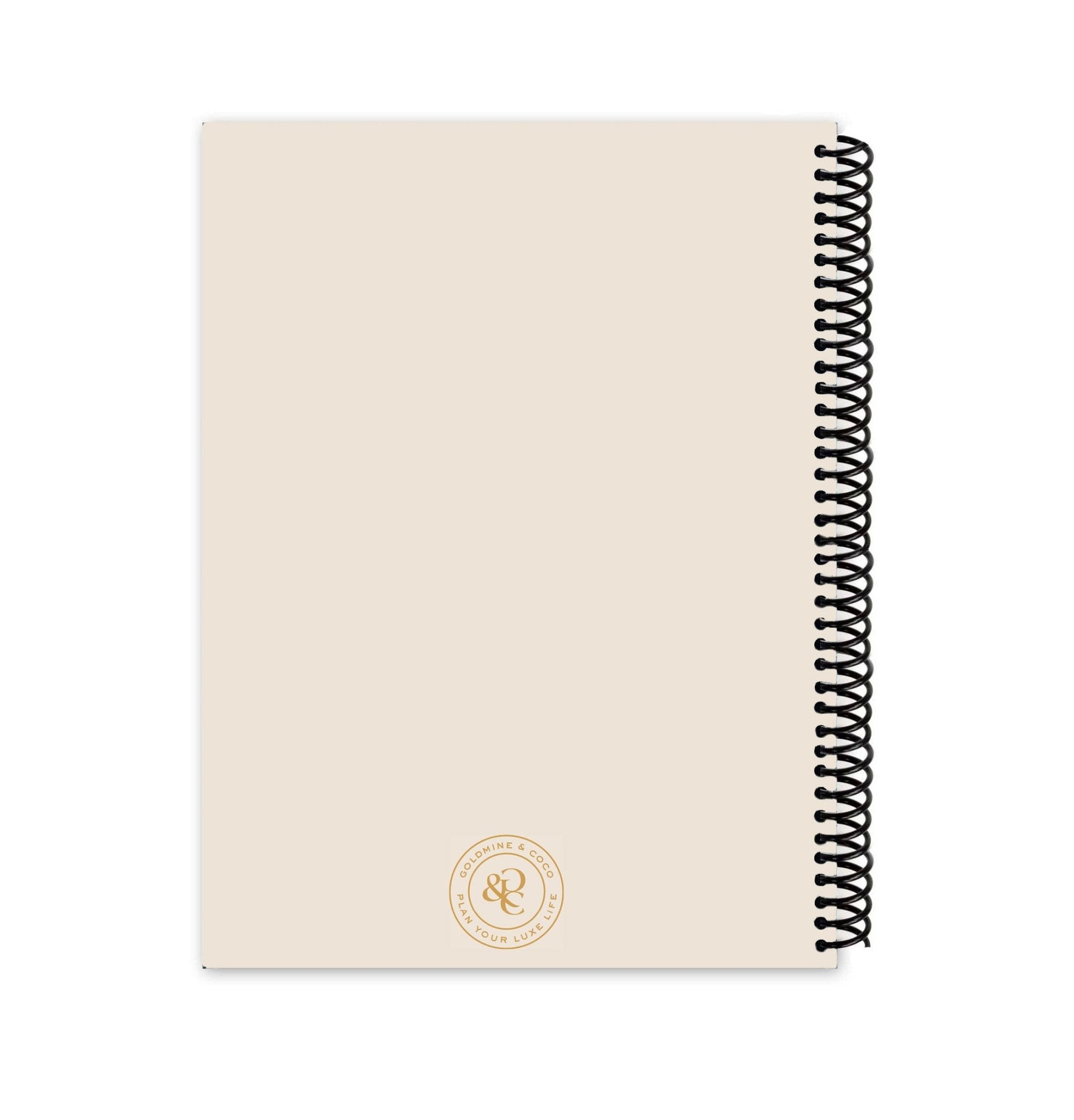 Dream. Plan. Inspire A5 Spiral Notebook - Goldmine & Coco - 