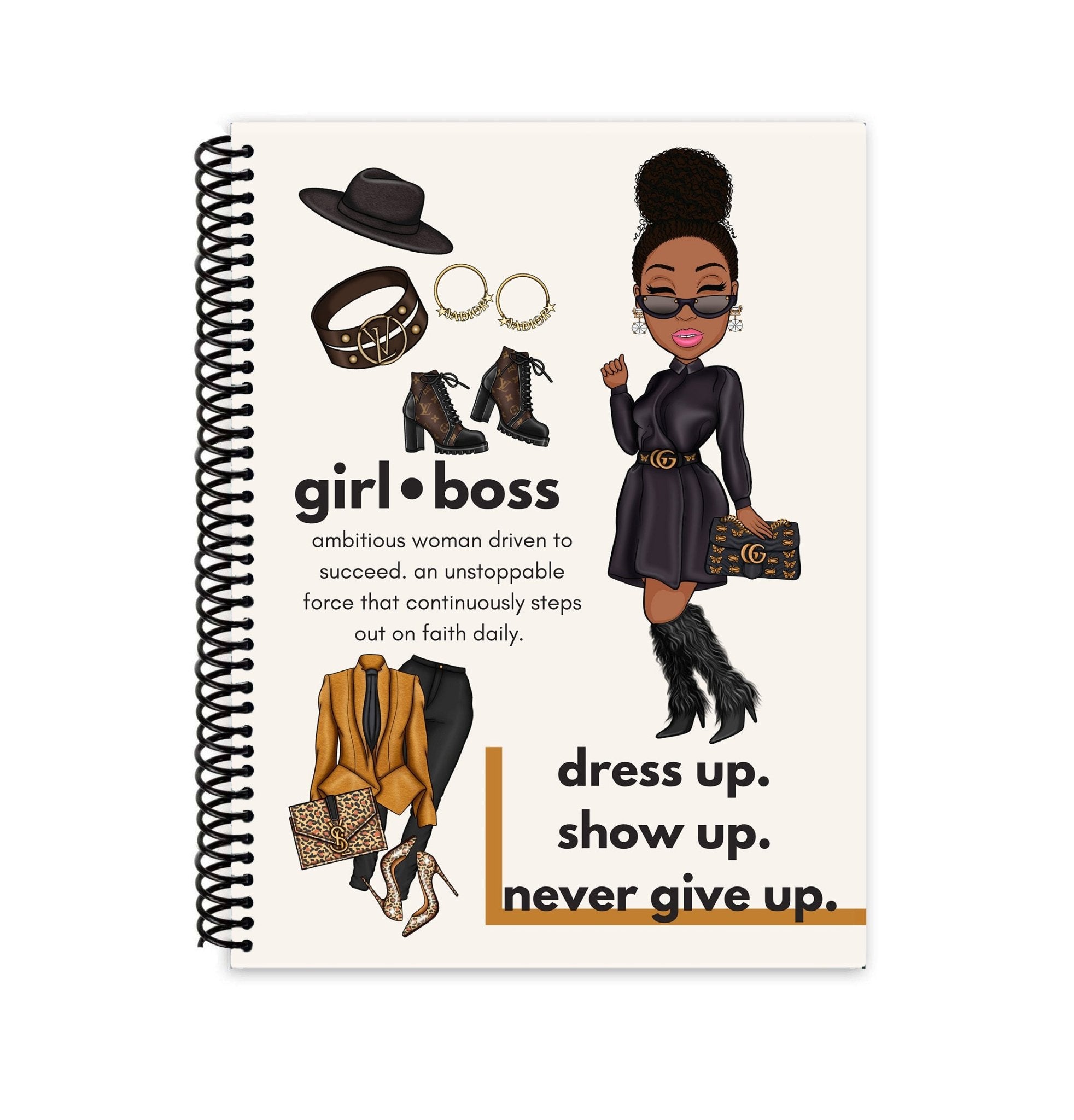 Girl Boss A5 Spiral Notebook - Goldmine & Coco - 