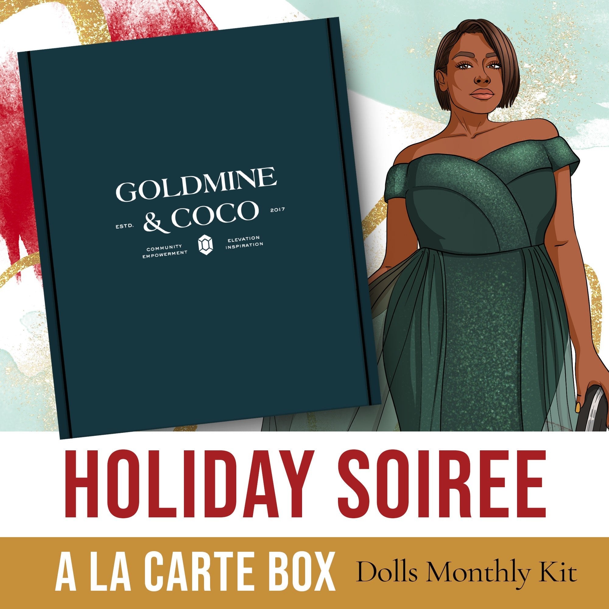 Holiday Soiree STANDARD Planning + Journaling Kit A LA CARTE - Goldmine & Coco - 