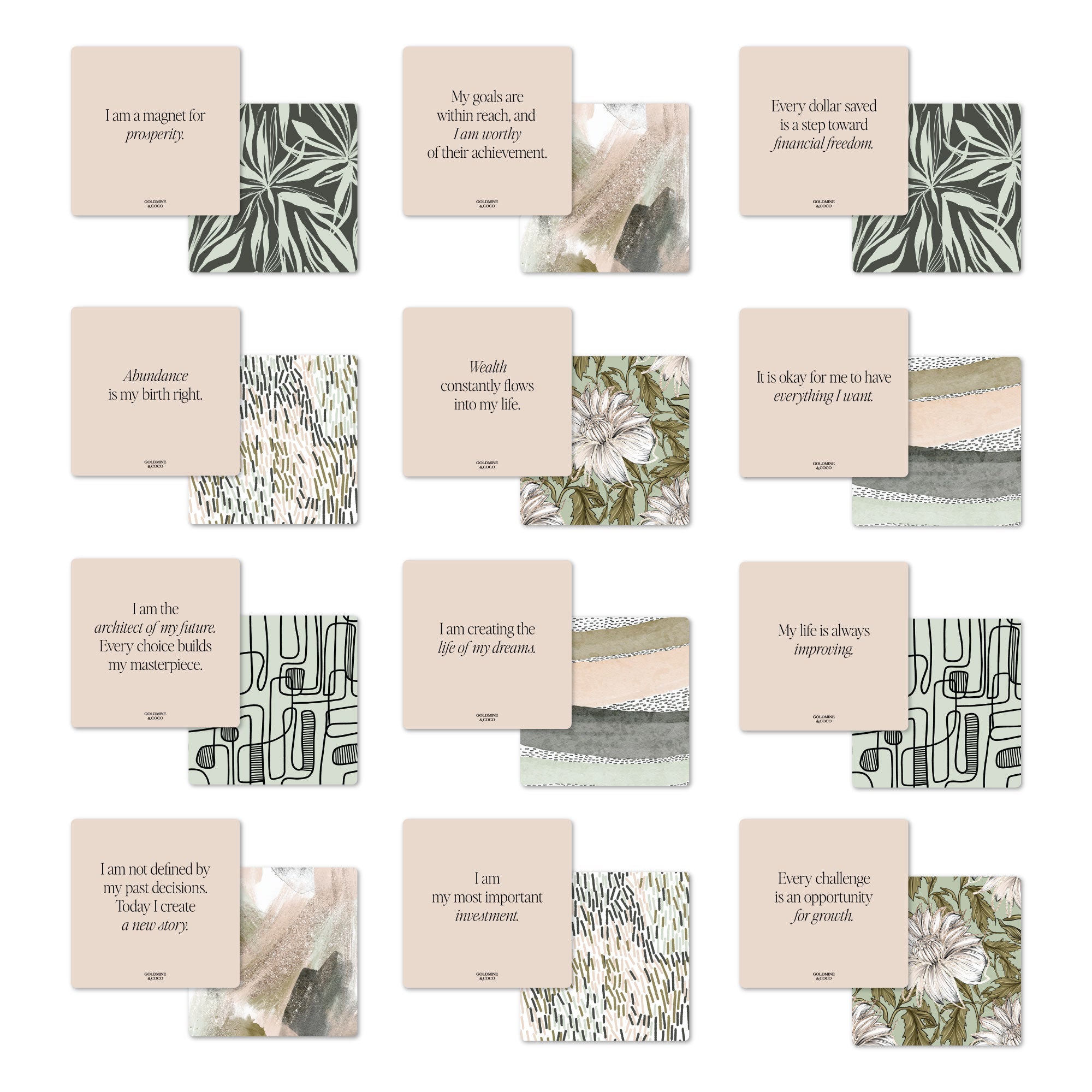Motivational Desk Cards - Goldmine & Coco - 
