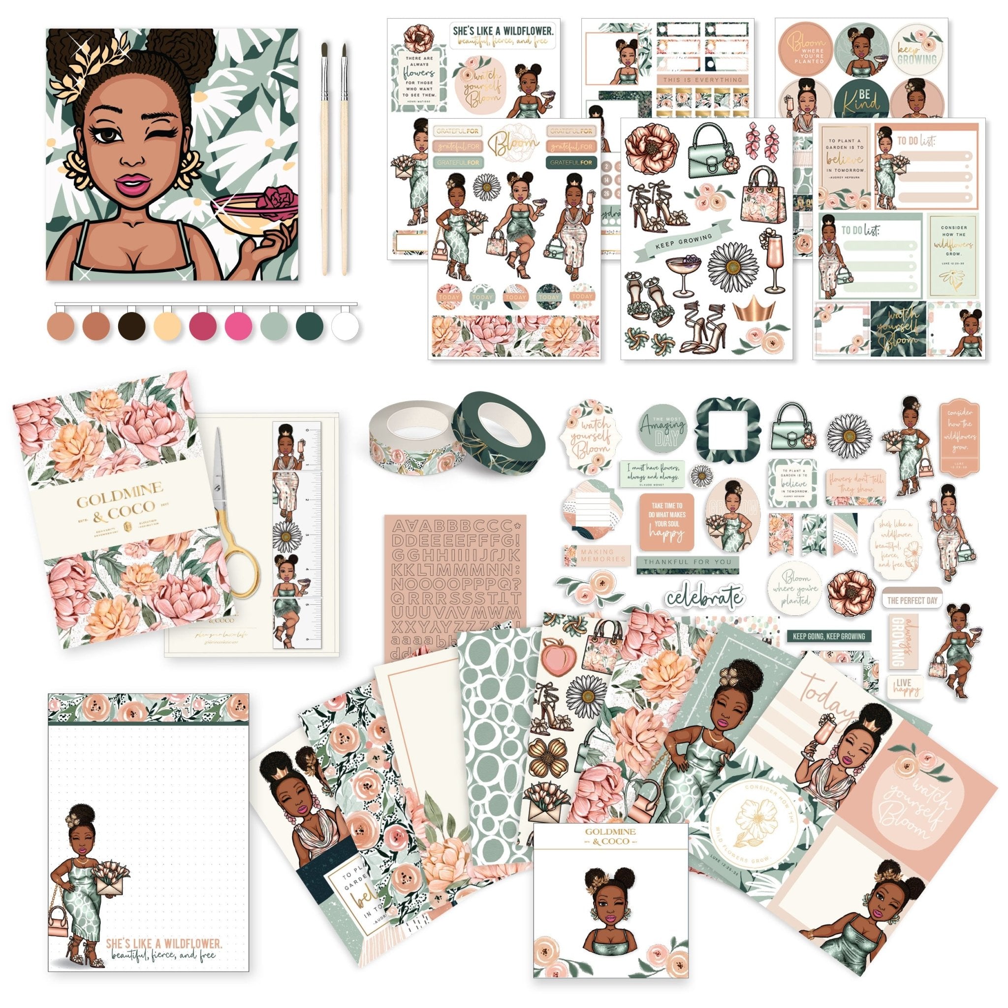 Petals & Paper PEYTON Planning + Journaling Kit A LA CARTE - Goldmine & Coco - 