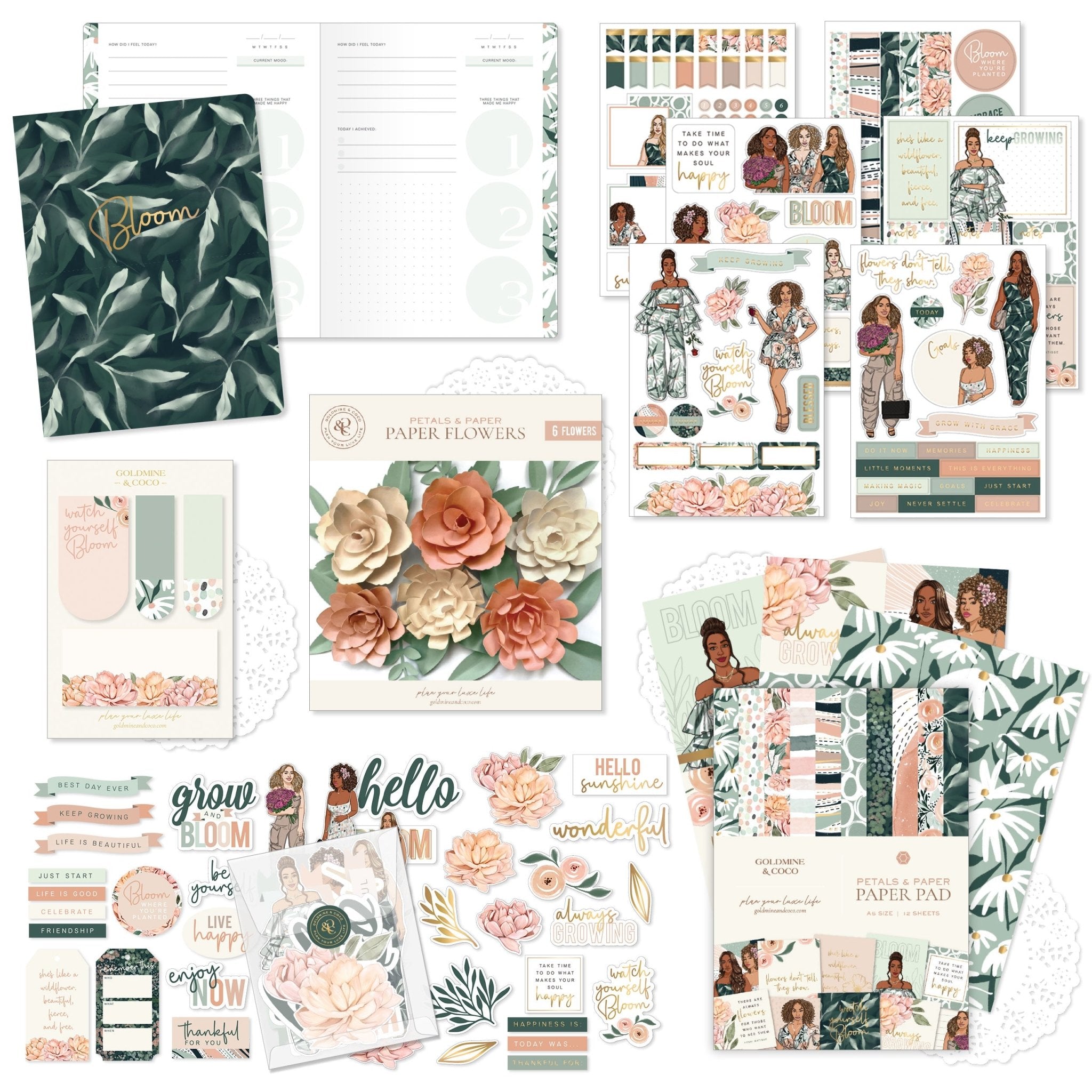 Petals & Paper STANDARD Planning + Journaling Kit A LA CARTE - Goldmine & Coco - 