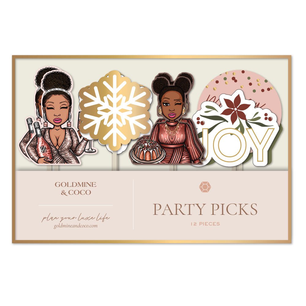 Peyton Cupcake Toppers - Goldmine & Coco - 