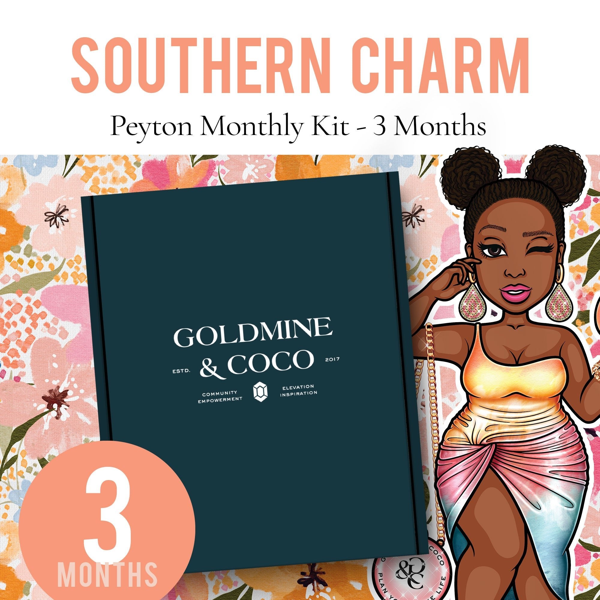 Peyton Planning + Journaling: Monthly Subscription Kit | 3 Months - Goldmine & Coco -