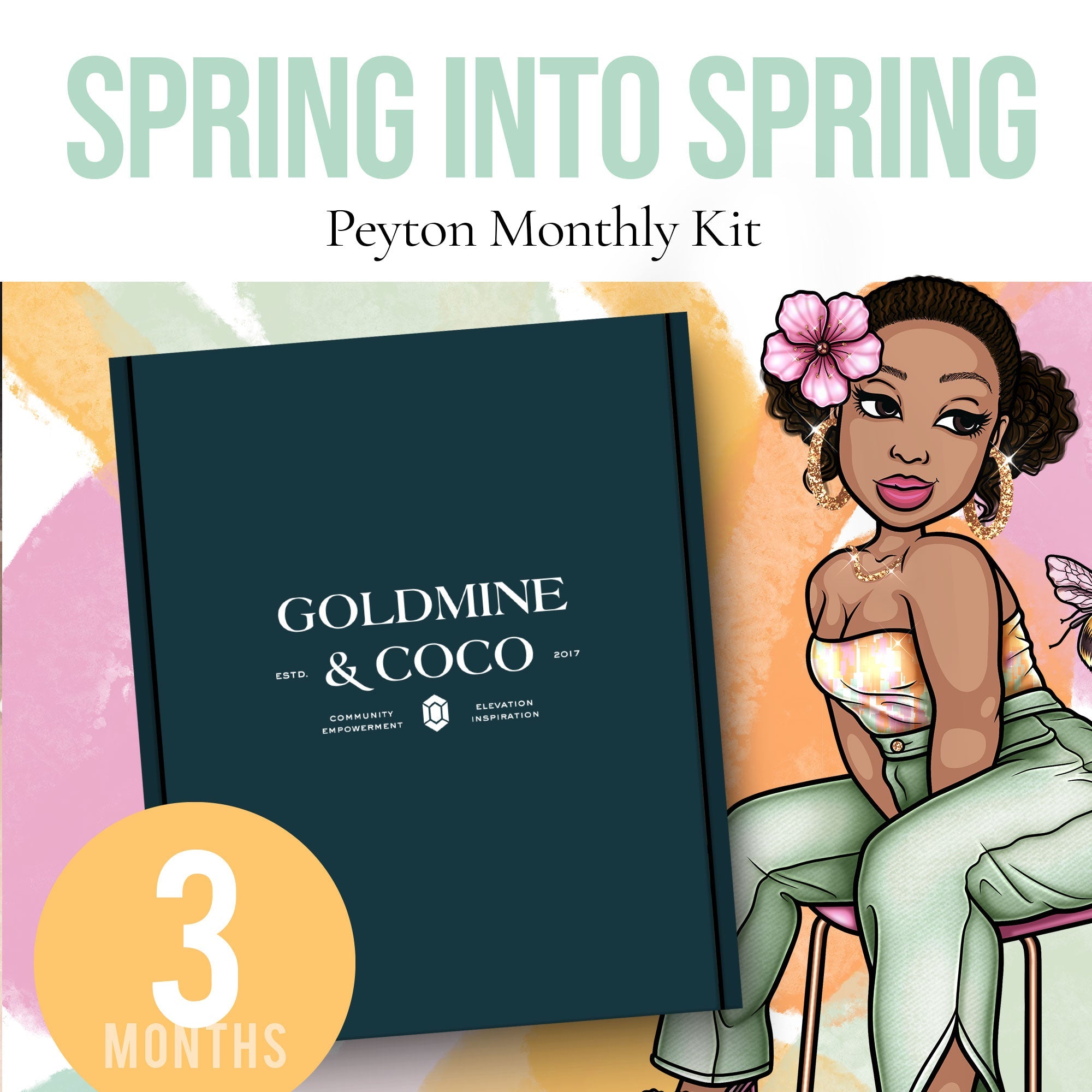 Peyton Planning + Journaling: Monthly Subscription Kit | 3 Months - Goldmine & Coco - 