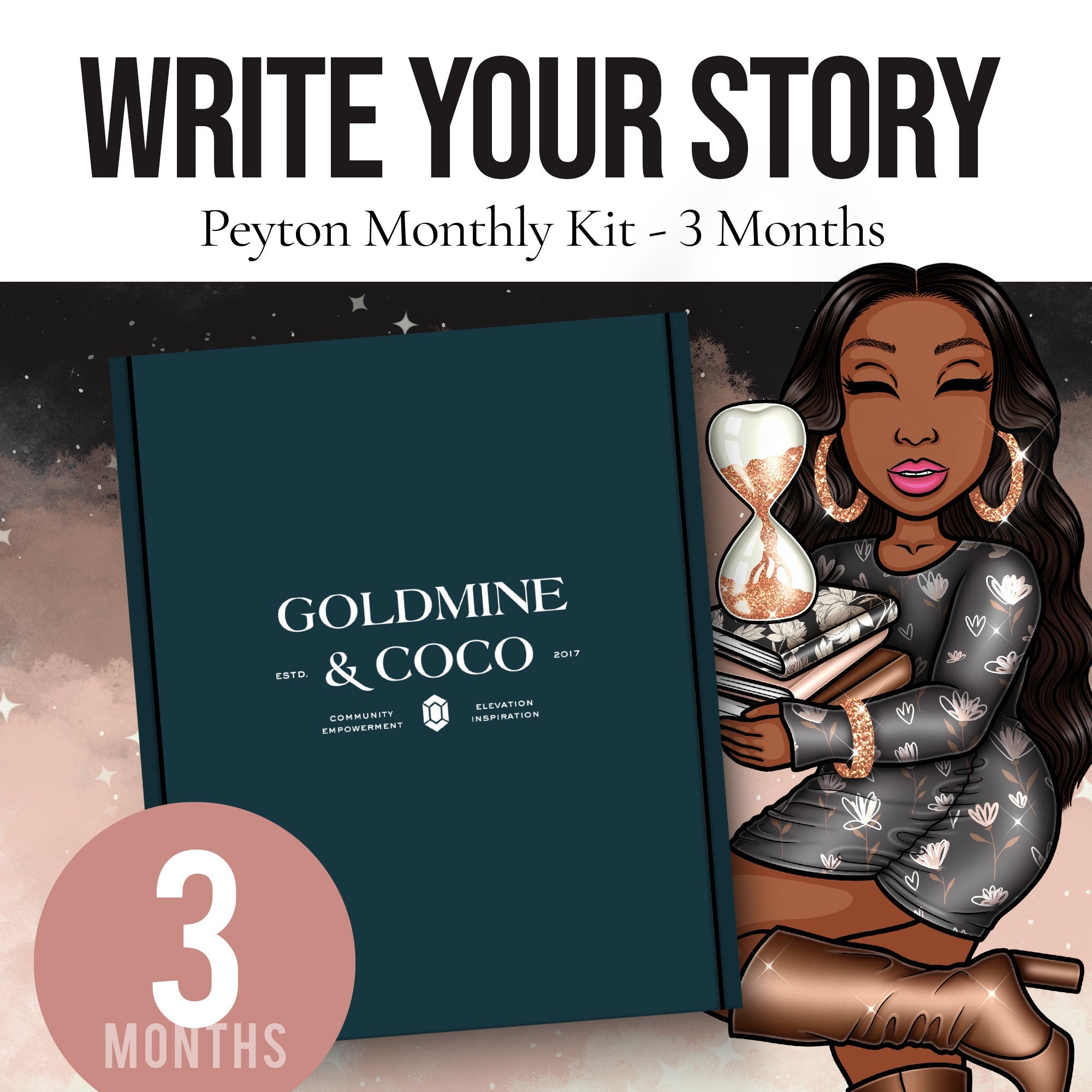 Peyton Planning + Journaling: Monthly Subscription Kit | 3 Months - Goldmine & Coco - 