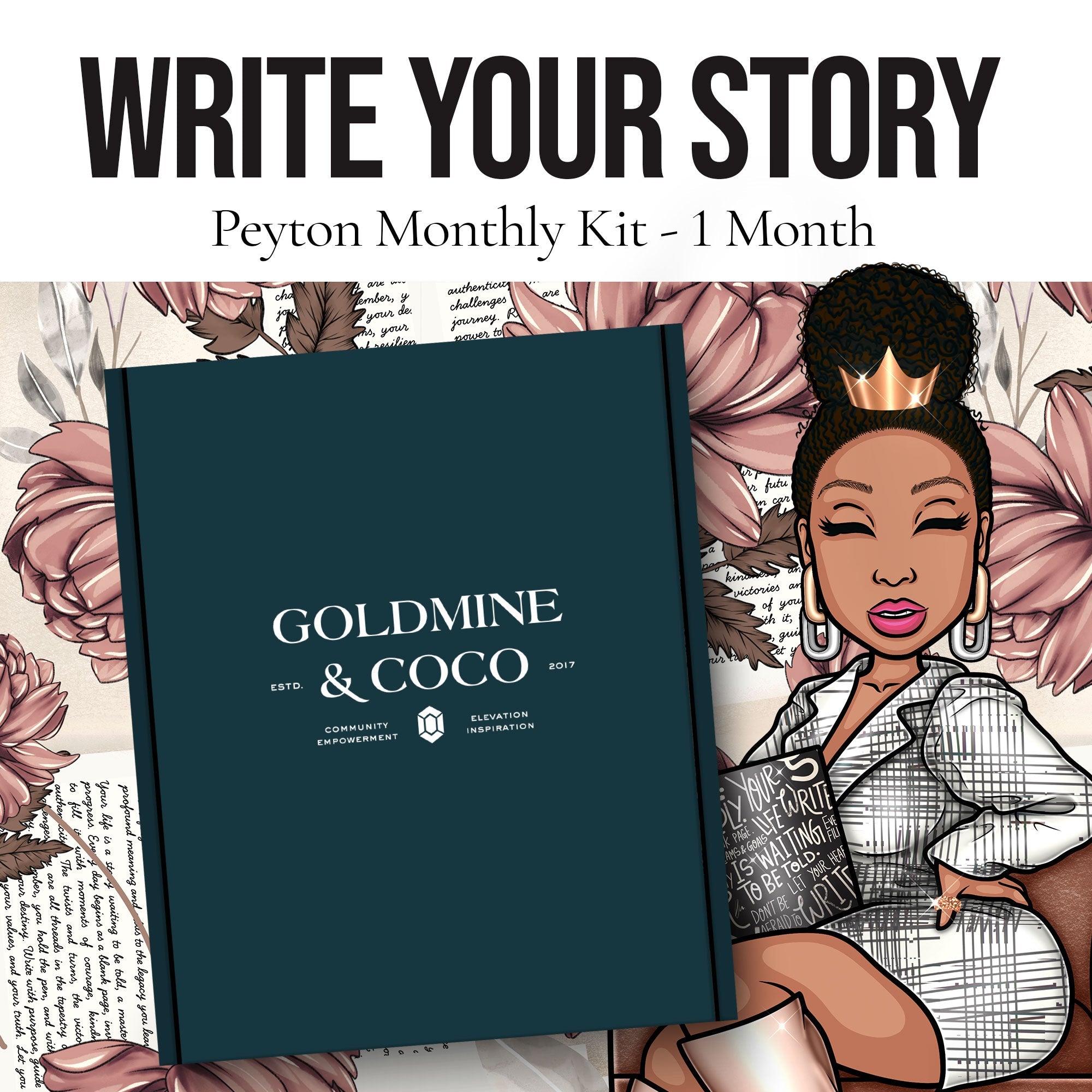 Peyton Planning + Journaling: Monthly Subscription Kit | Month to Month - Goldmine & Coco - 