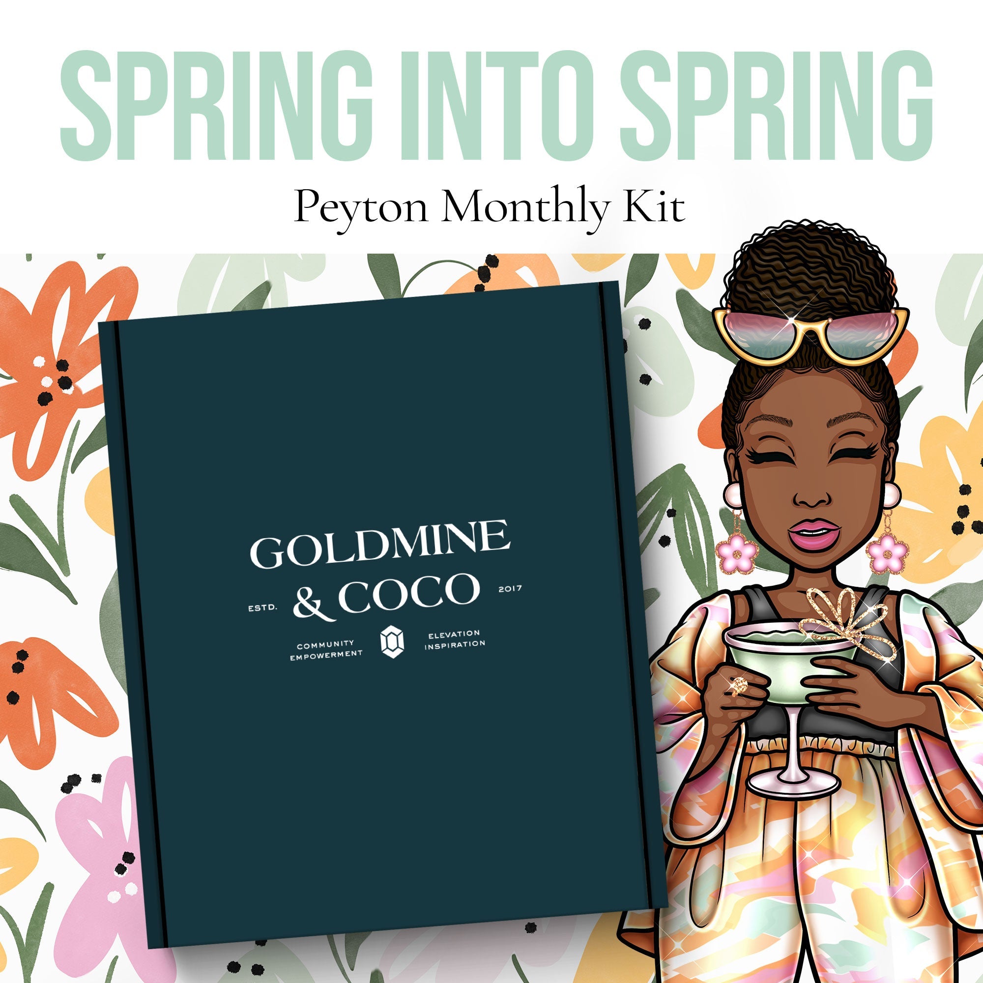 Peyton Planning + Journaling: Monthly Subscription Kit | Month to Month - Goldmine & Coco - 