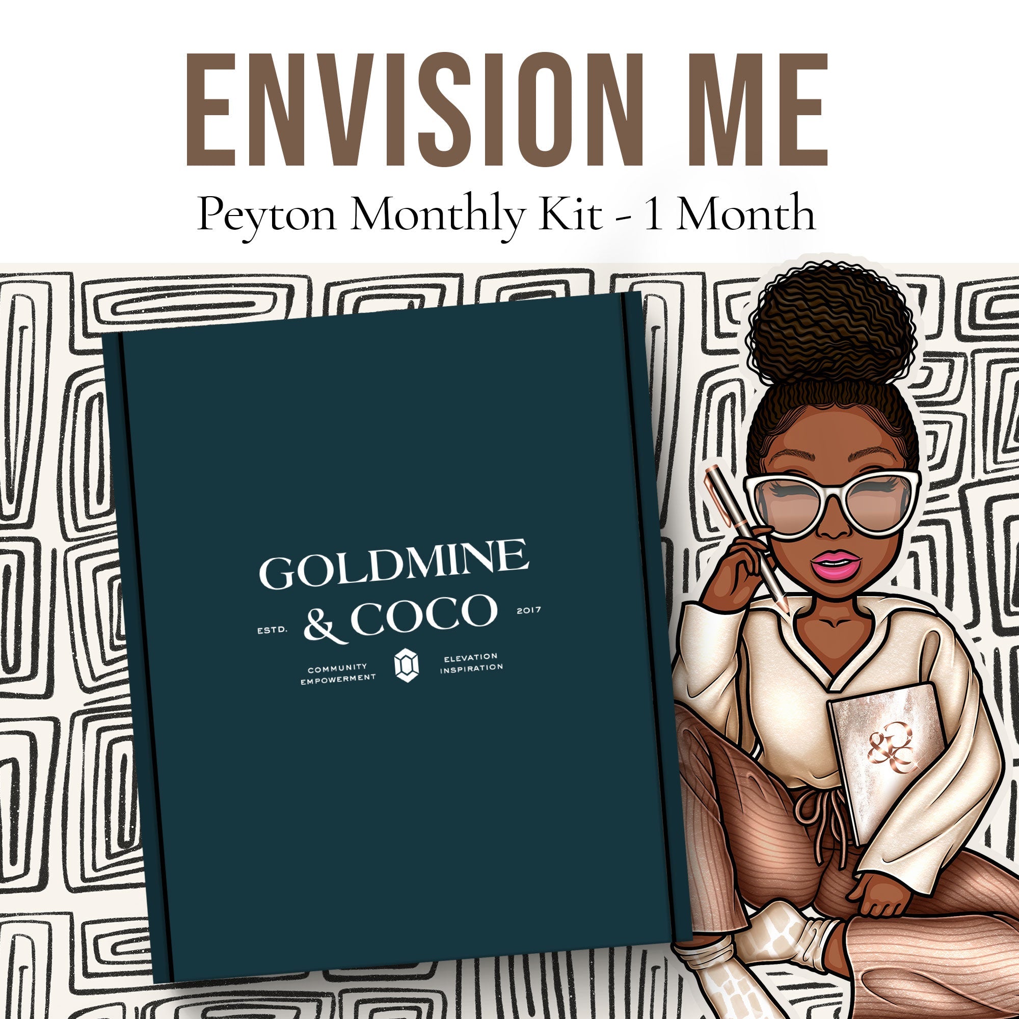 Peyton Planning + Journaling: Monthly Subscription Kit | Month to Month - Goldmine & Coco - 