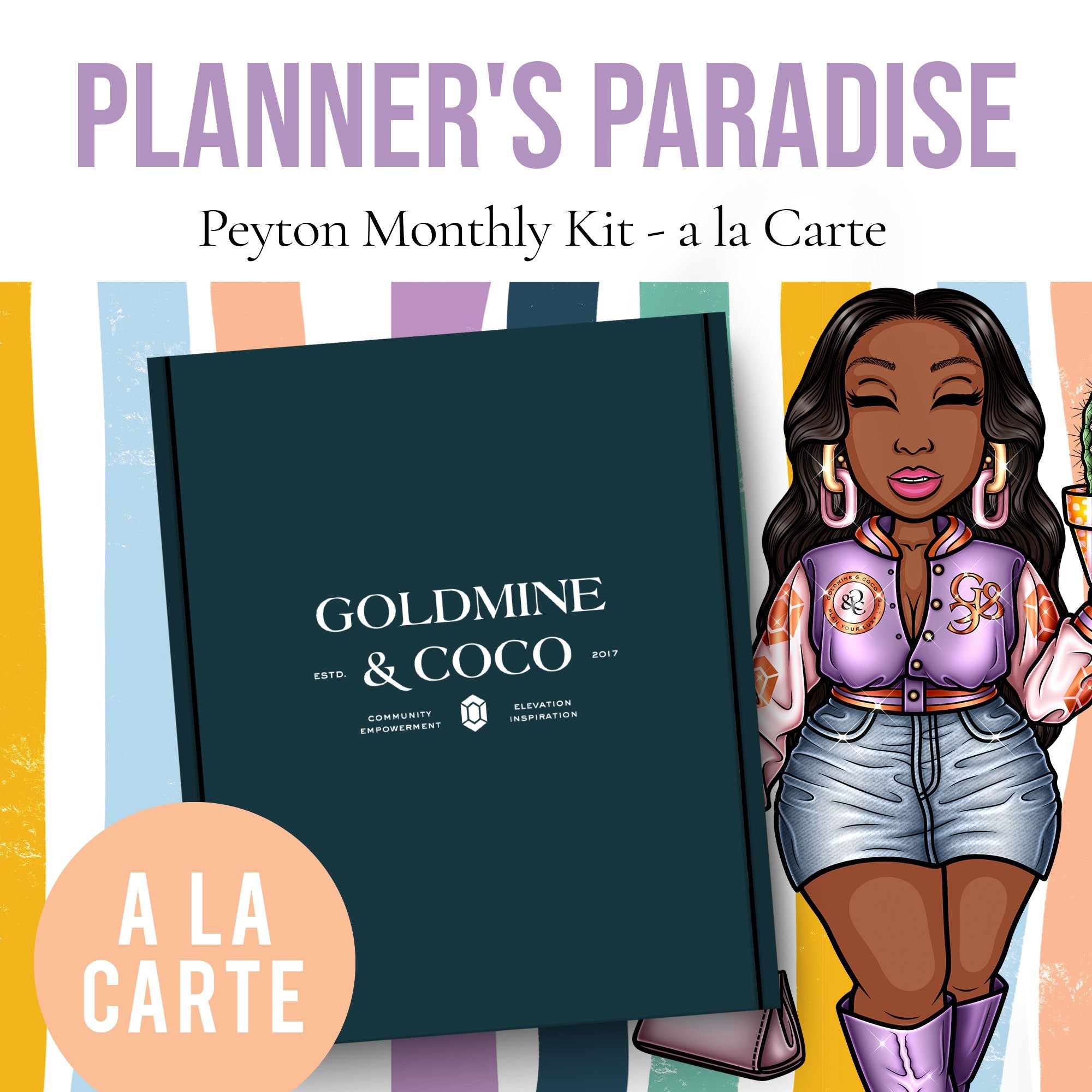 Planner's Paradise PEYTON Planning + Journaling Kit A LA CARTE - Goldmine & Coco - 