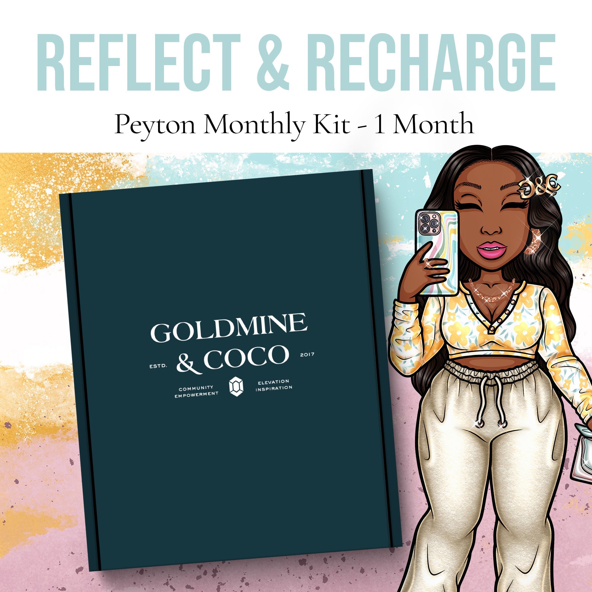 Reflect & Recharge PEYTON Planning + Journaling Kit A LA CARTE - Goldmine & Coco - 