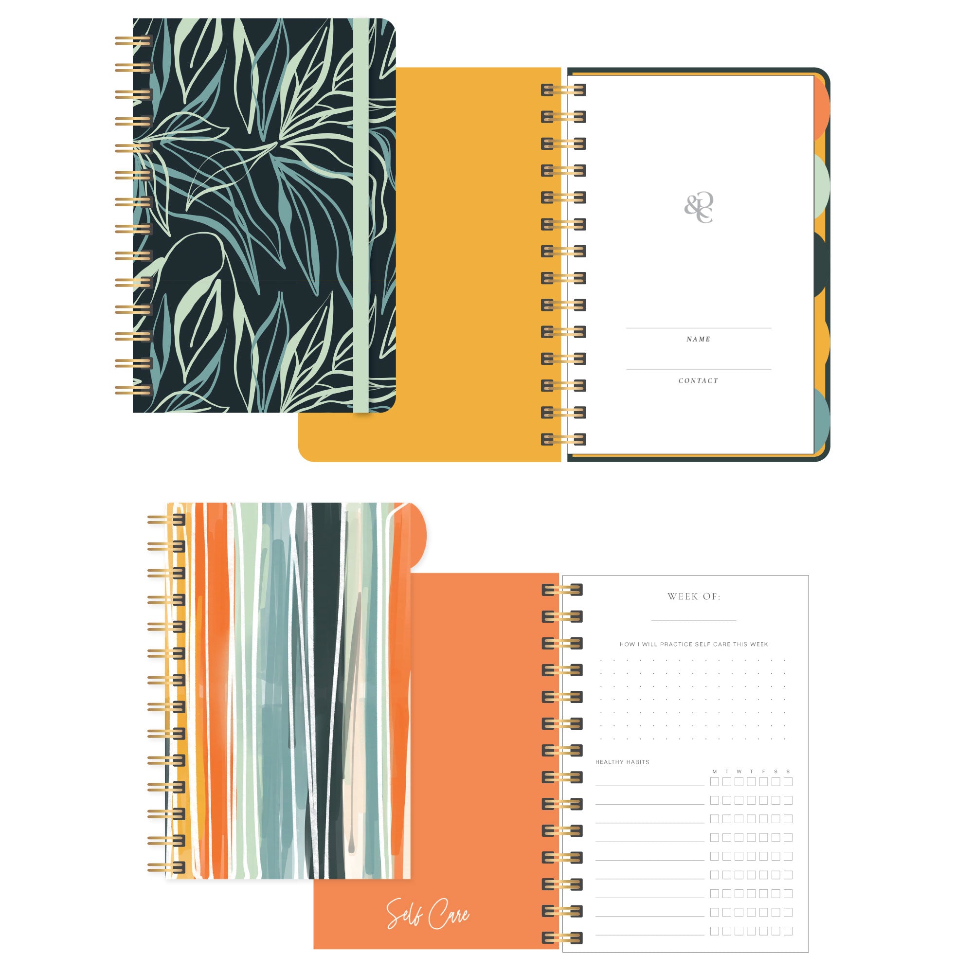 Self Care Daily Mini Notebook - Goldmine & Coco - 