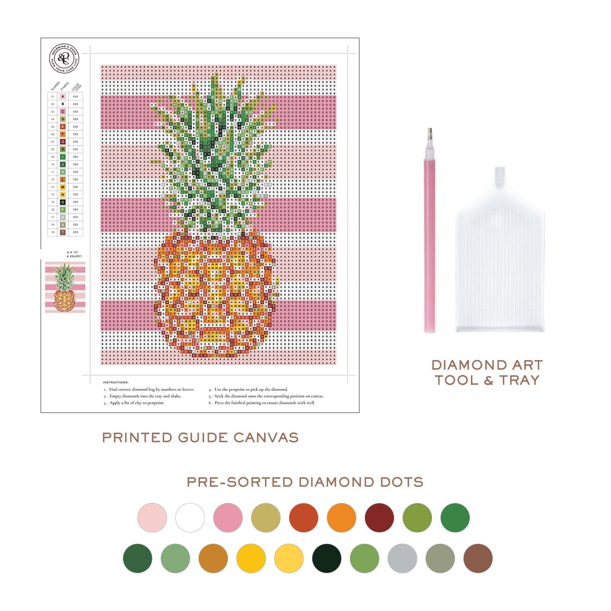 Southern Charm Dolls Diamond Painting Kit - Goldmine & Coco - 