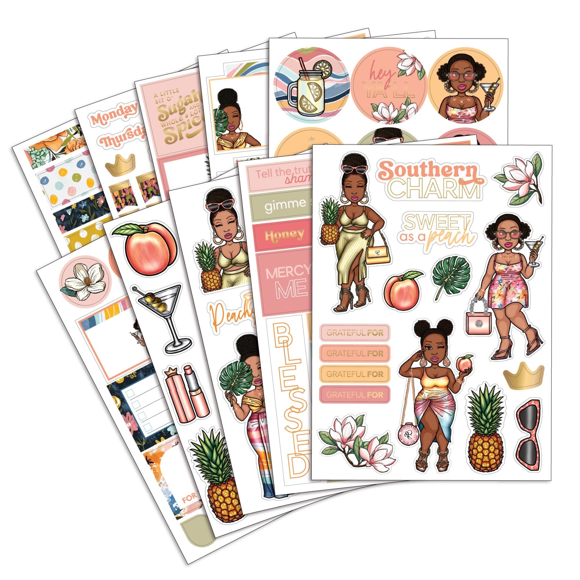 Southern Charm Peyton Sticker Pack - Goldmine & Coco - 