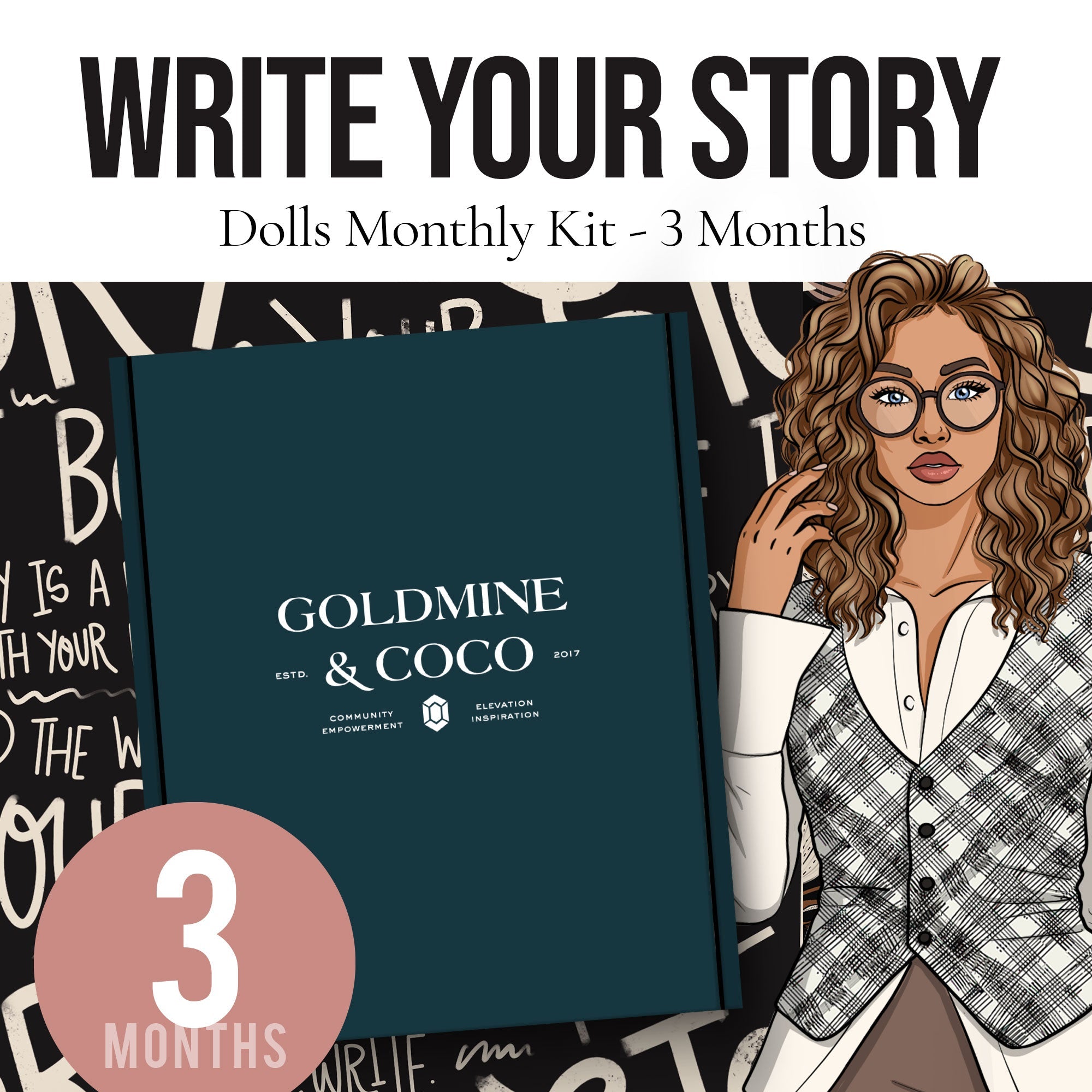 Standard Planning + Journaling: Monthly Subscription Kit | 3 Months - Goldmine & Coco - 