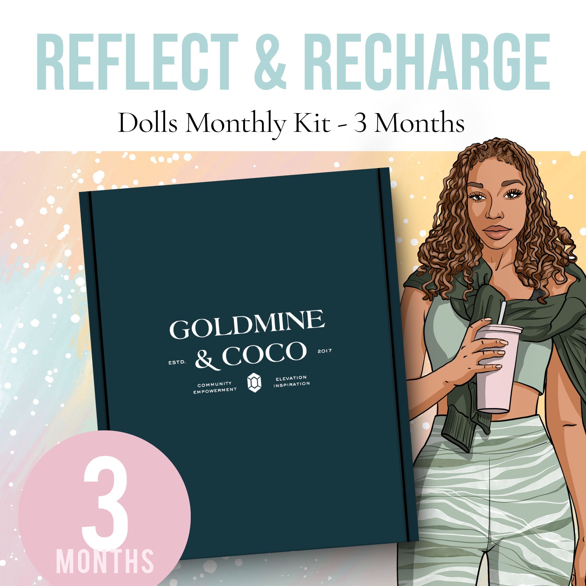 Standard Planning + Journaling: Monthly Subscription Kit | 3 Months - Goldmine & Coco - 