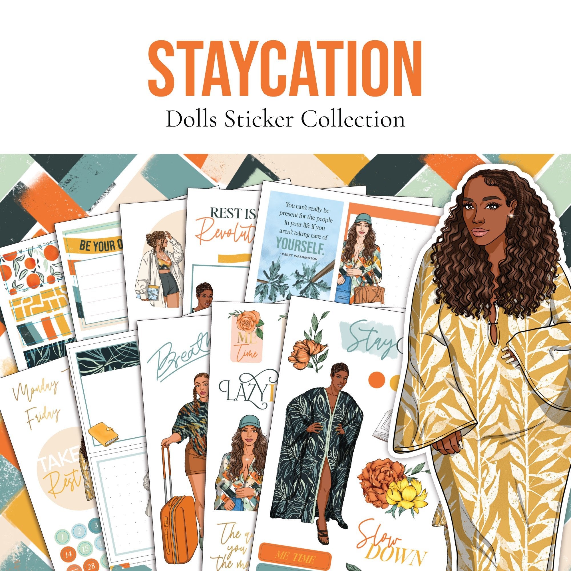 Staycation Standard Sticker Pack - Goldmine & Coco - 