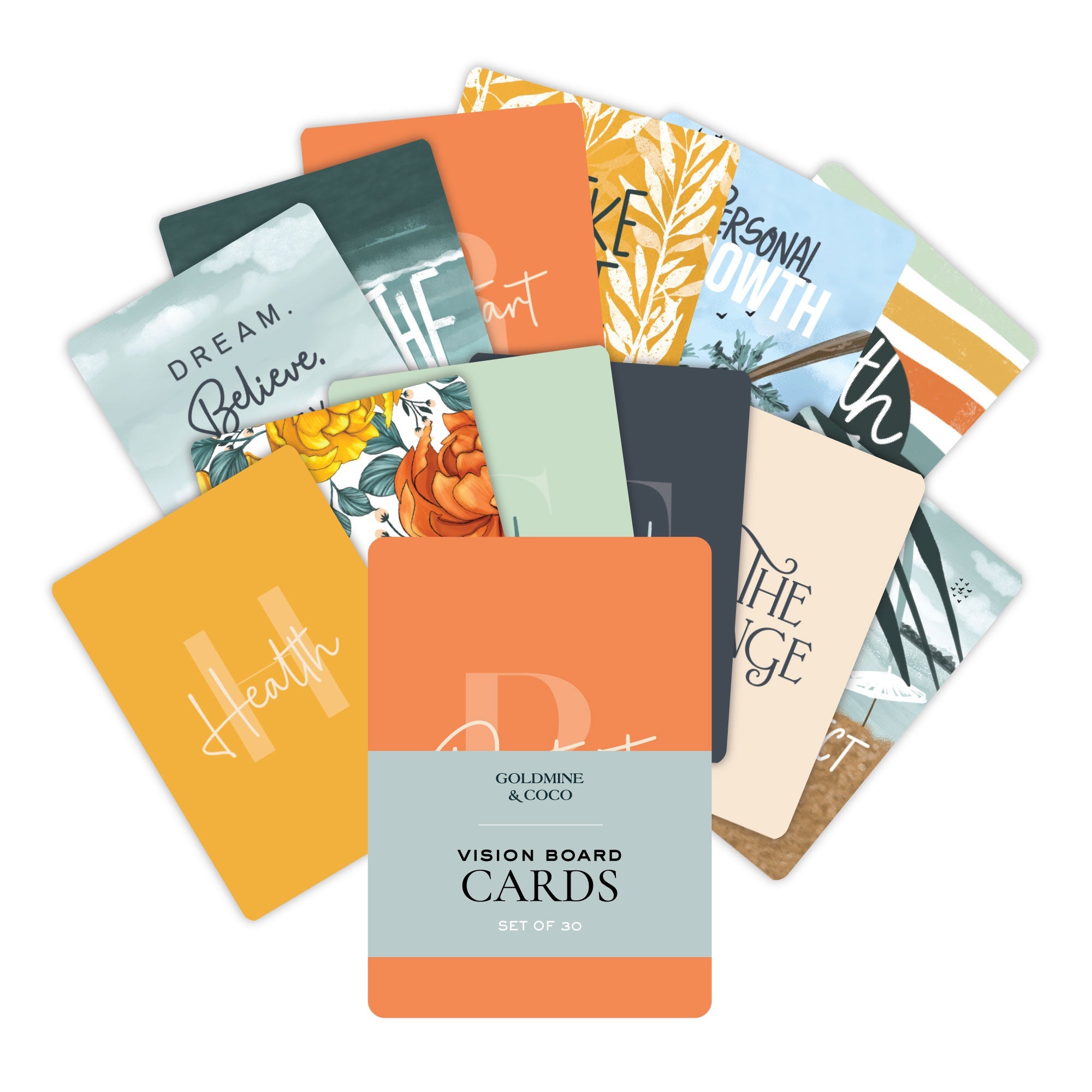 Staycation Vision Board Cards - Goldmine & Coco - 