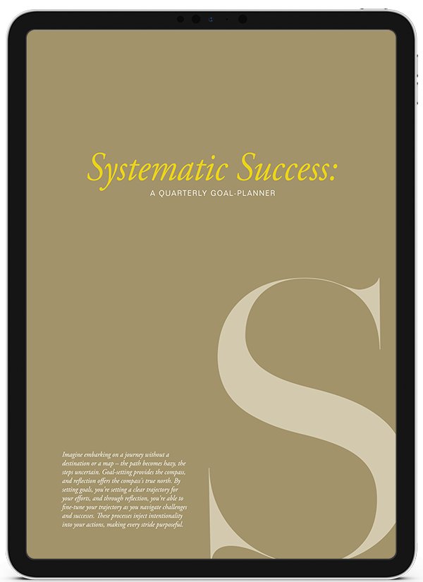 Systematic Success Quarterly Planner - Digital - Goldmine & Coco - 