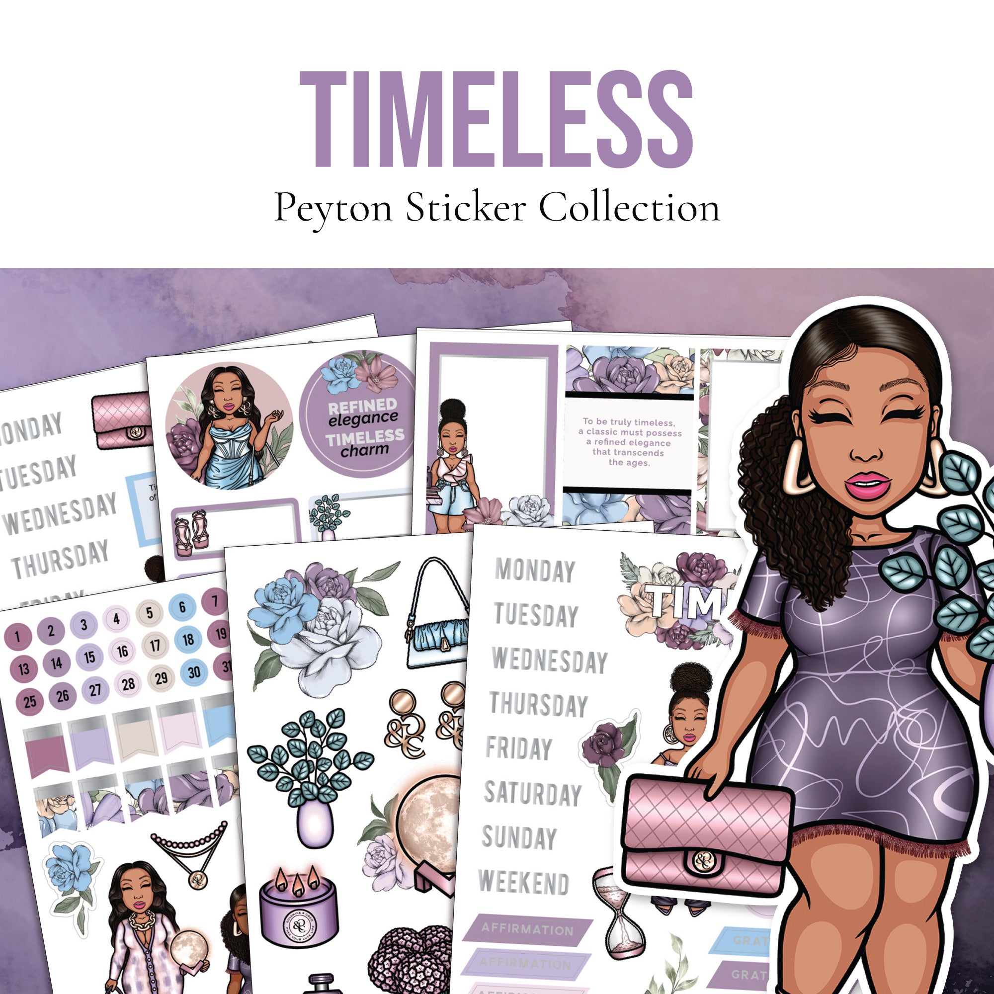 Timeless Peyton Sticker Pack - Goldmine & Coco - 