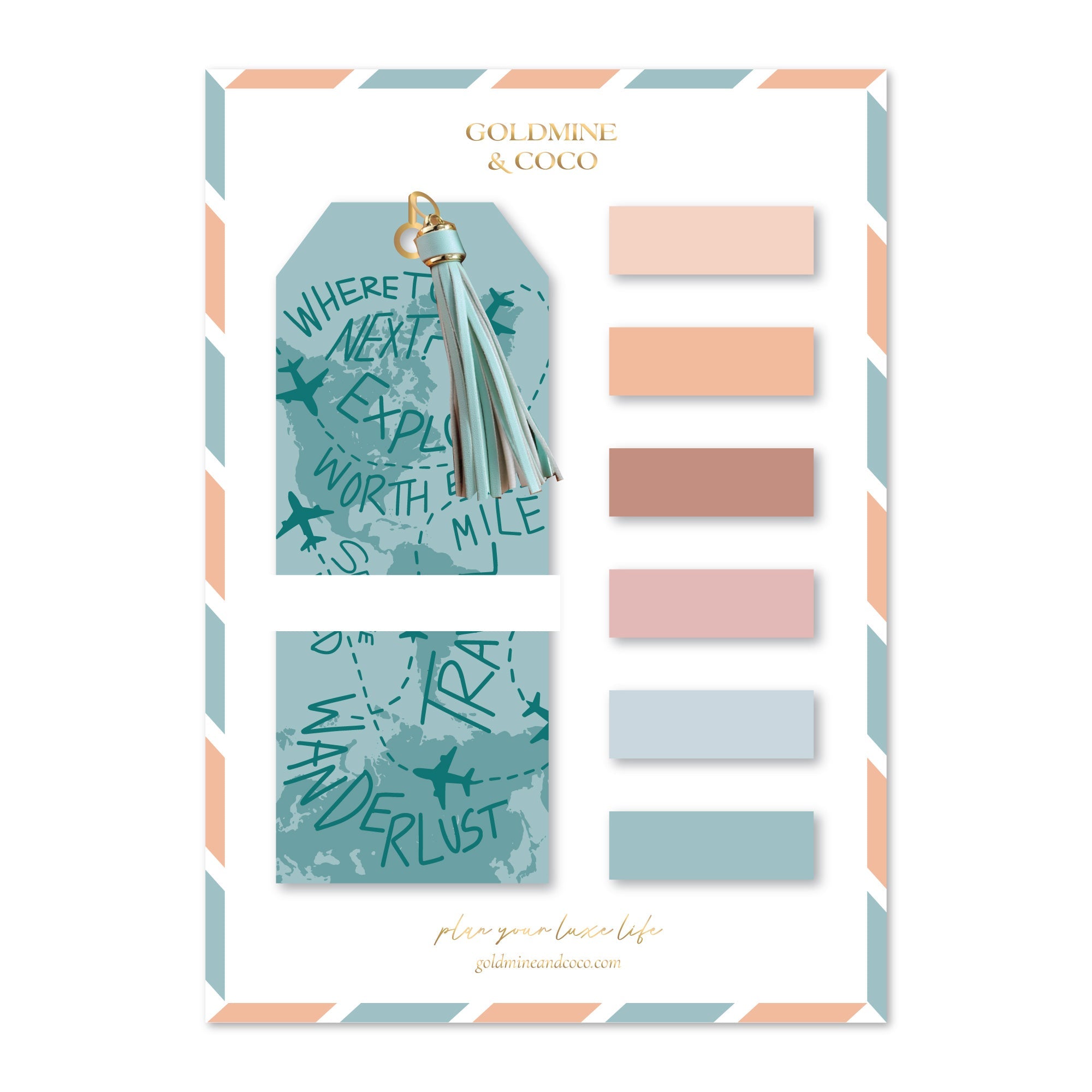 Wanderlust Dolls Bookmark & Page Flags - Goldmine & Coco - 
