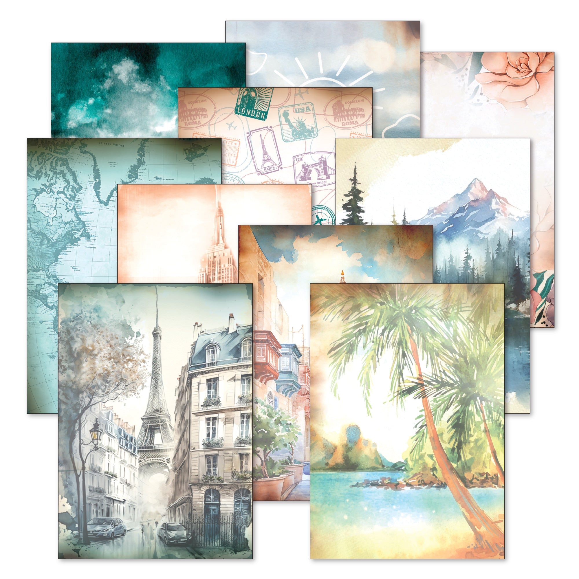 Wanderlust Dolls Vintage Papers - Goldmine & Coco - 