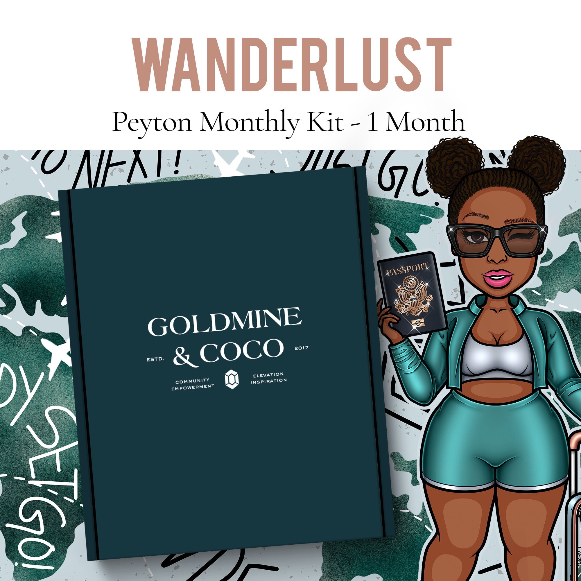 Wanderlust PEYTON Planning + Journaling Kit A LA CARTE - Goldmine & Coco - 